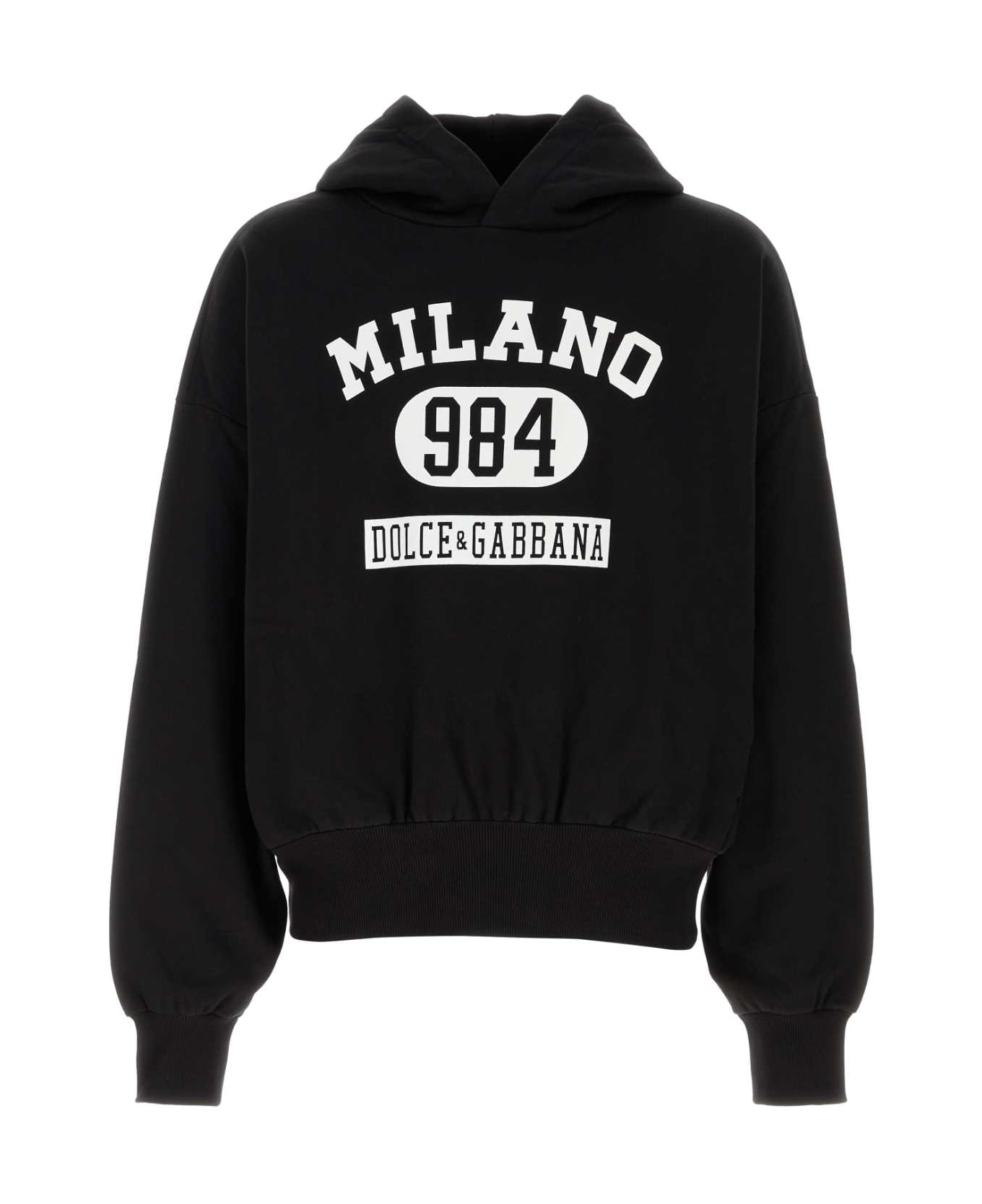 Dolce 
Gabbana Black Cotton Sweatshirt - NERO