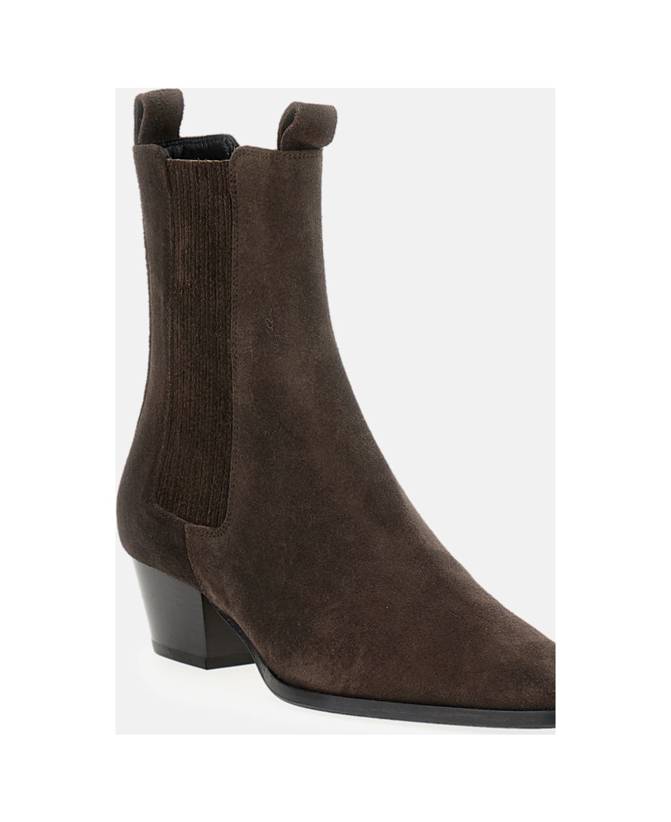 aeyde Agata Cow Suede Leather Moka - Brown
