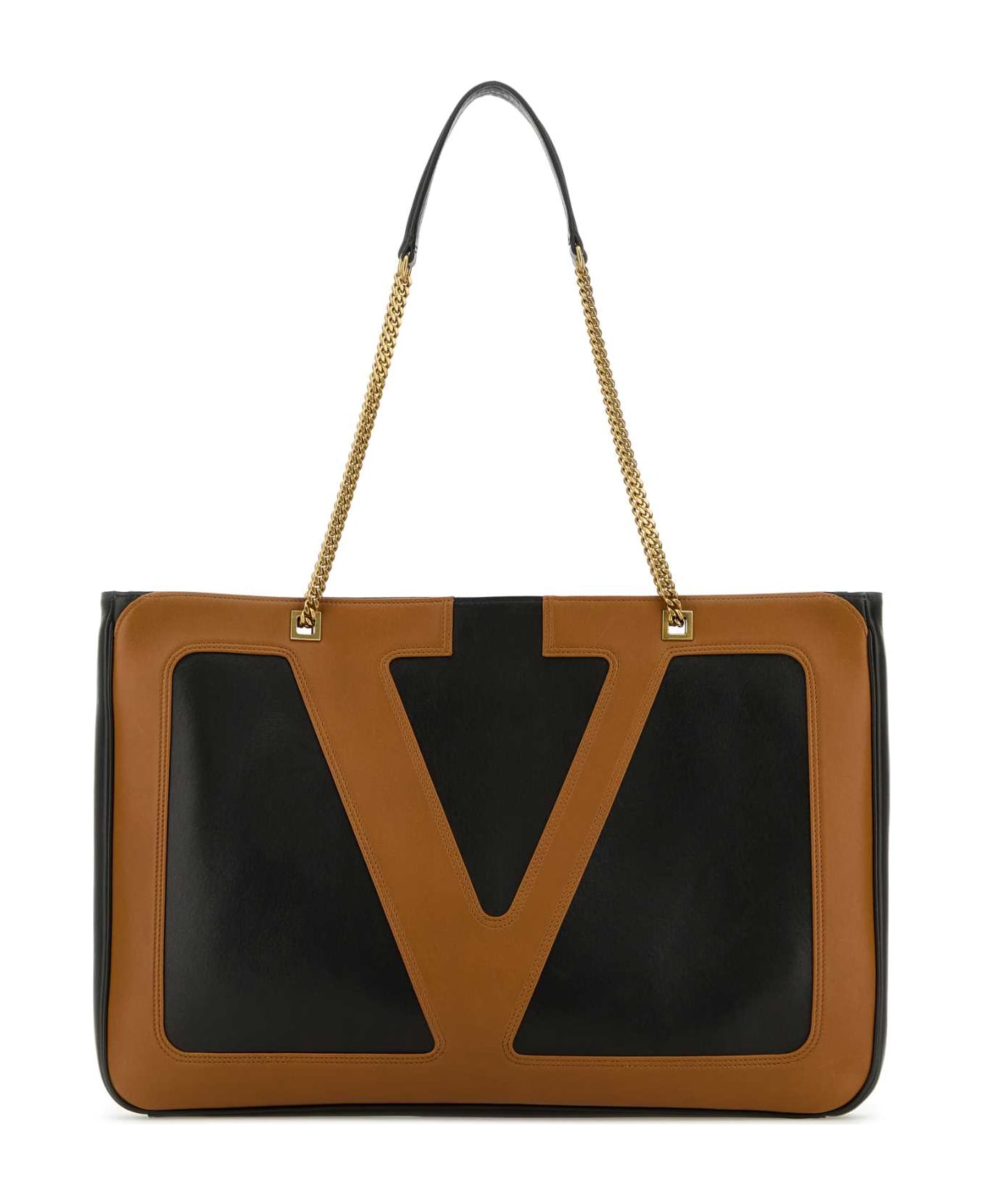 Black Nappa Leather Large Viva Superstar Shopping Bag - Thumbnail 2