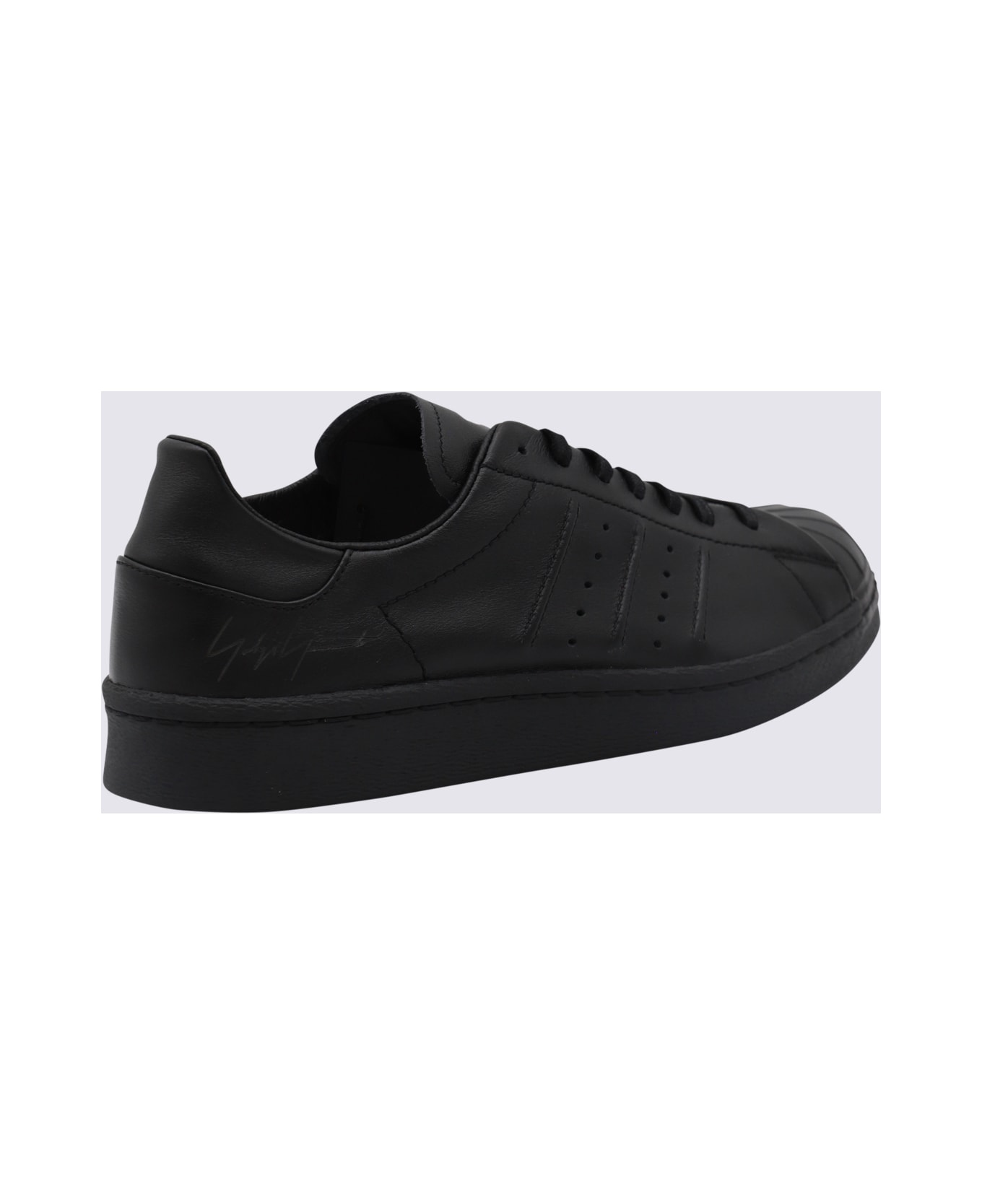 Y-3 Black Superstar Sneakers - Black