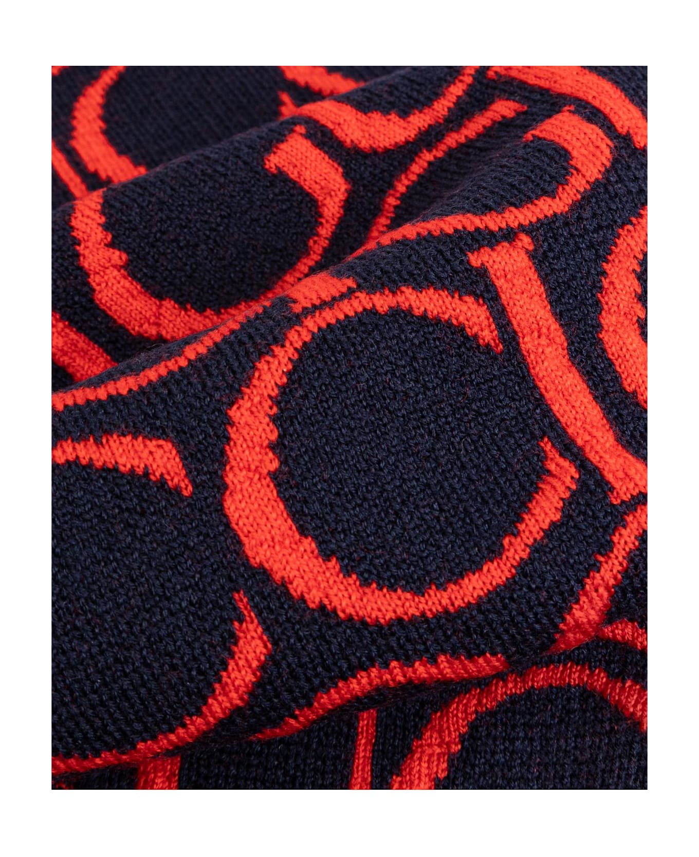 Gucci Kids Wool Scarf - Red/blue アクセサリー＆ギフト