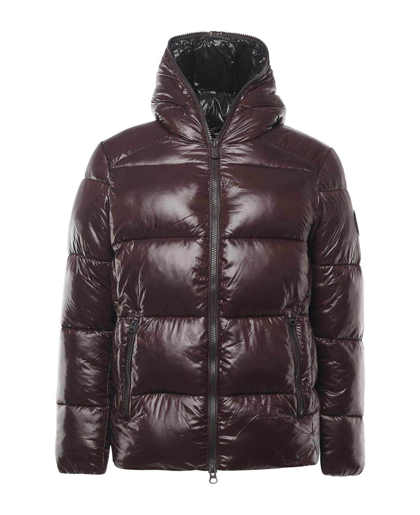 Save the Duck Edgard Nylon Down Jacket - Brown Black