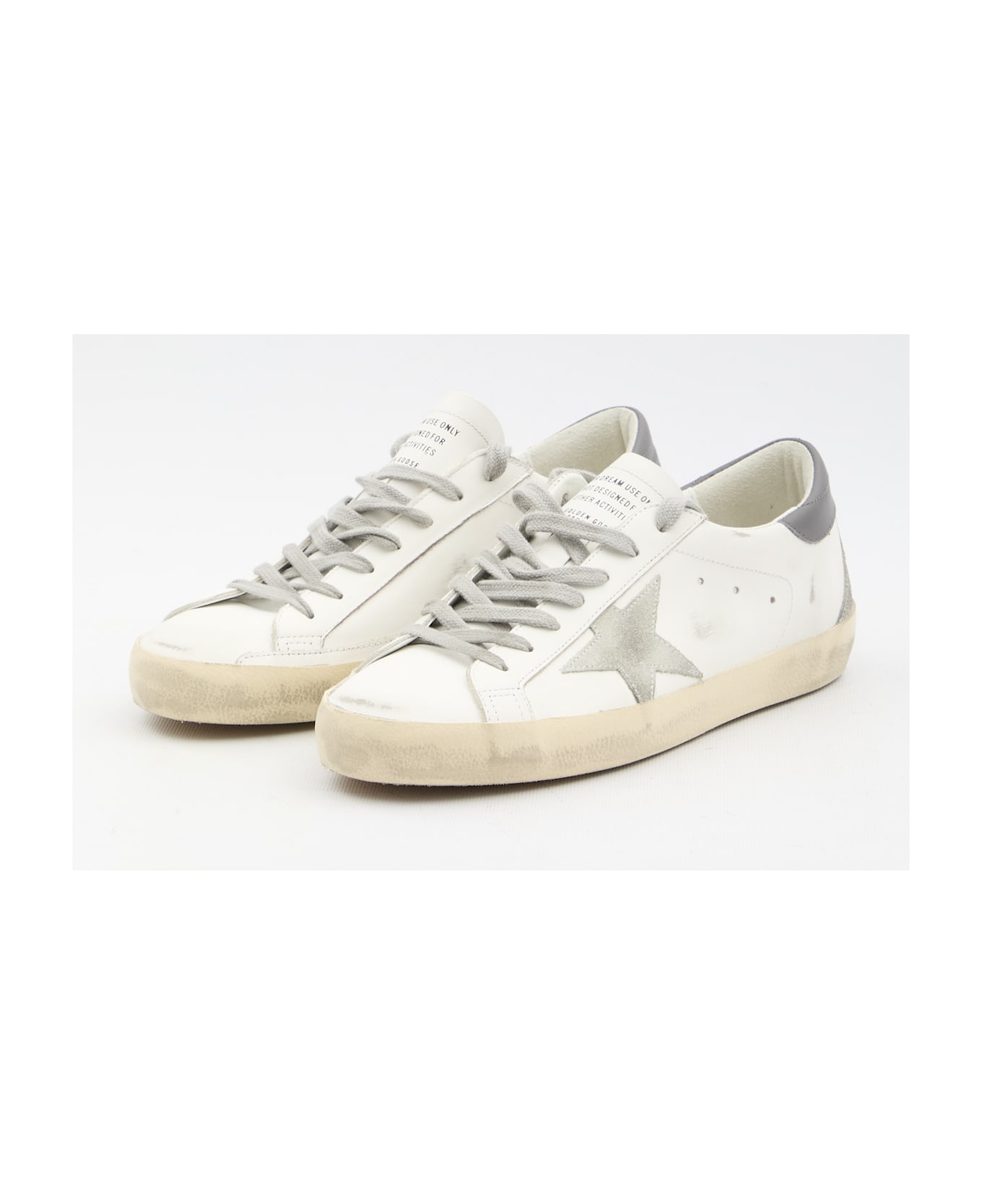 Golden Goose Super-star Sneakers - White Ice Dark Gray