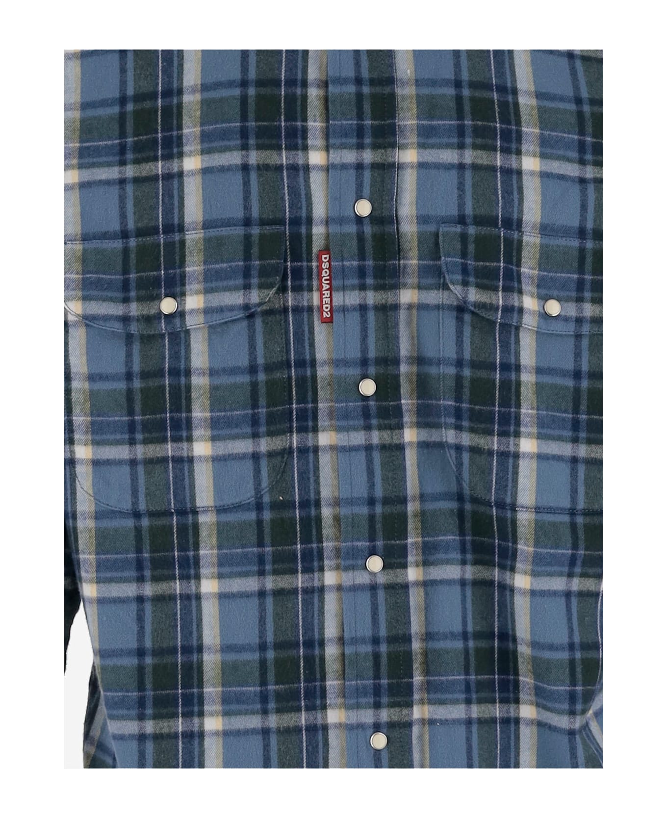 Dsquared2 Canadian Vintage Cotton Shirt - BLUE