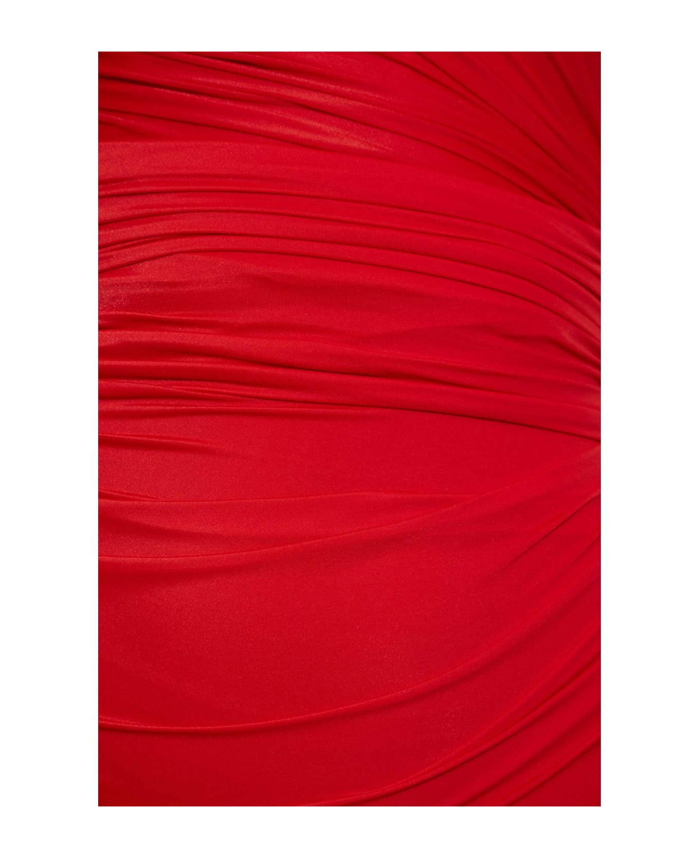 Balenciaga Draped Dress - Red