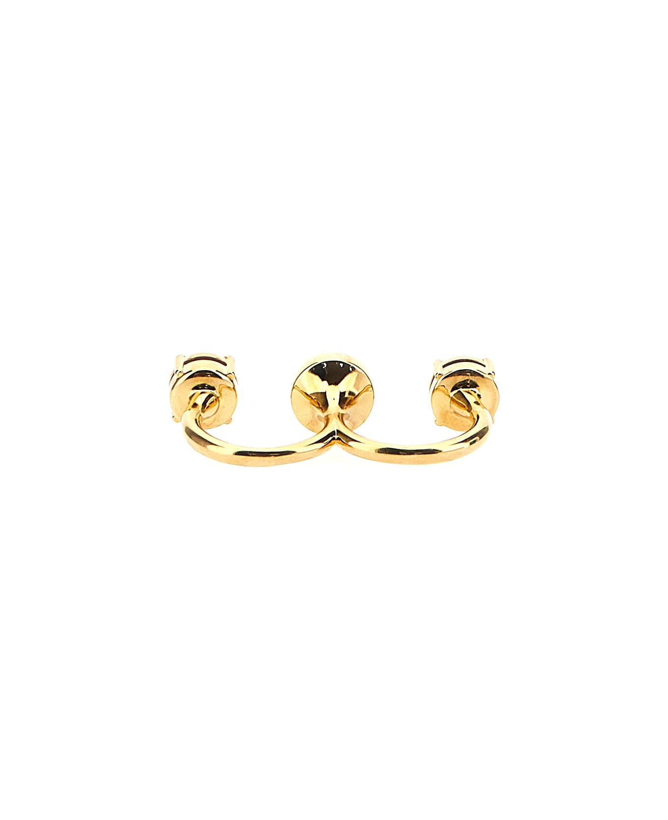 Versace 'medusa' Ring - Gold Crystal リング