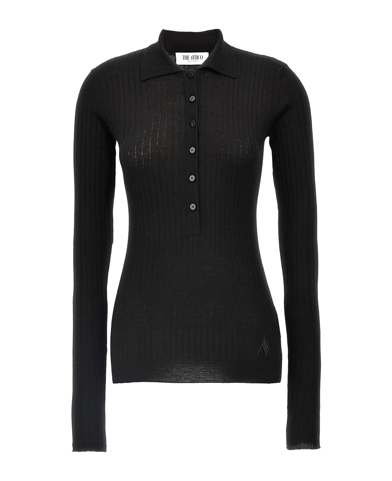 The Attico Ribbed Sweater - Black   ニットウェア