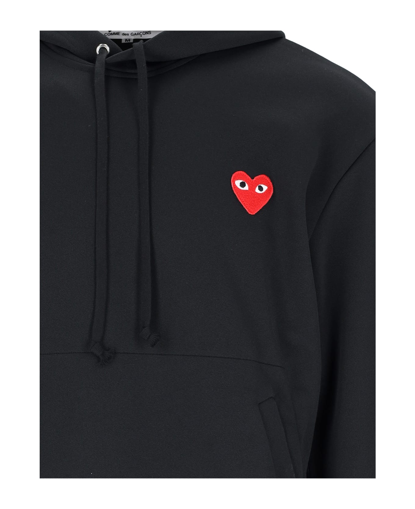 Comme des Garçons Play Logo Hoodie - Black  