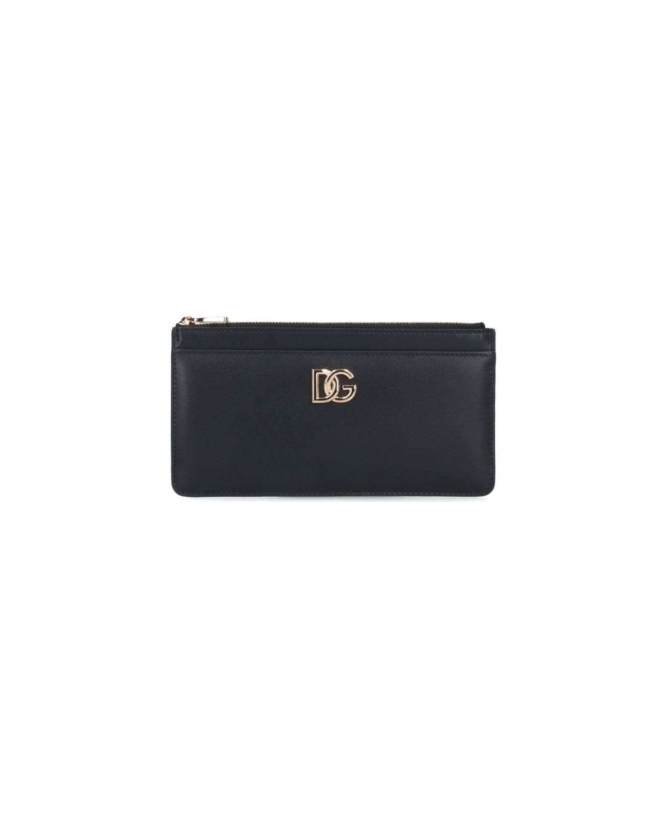 Dolce high & Gabbana Logo Leather Cardholder - Black