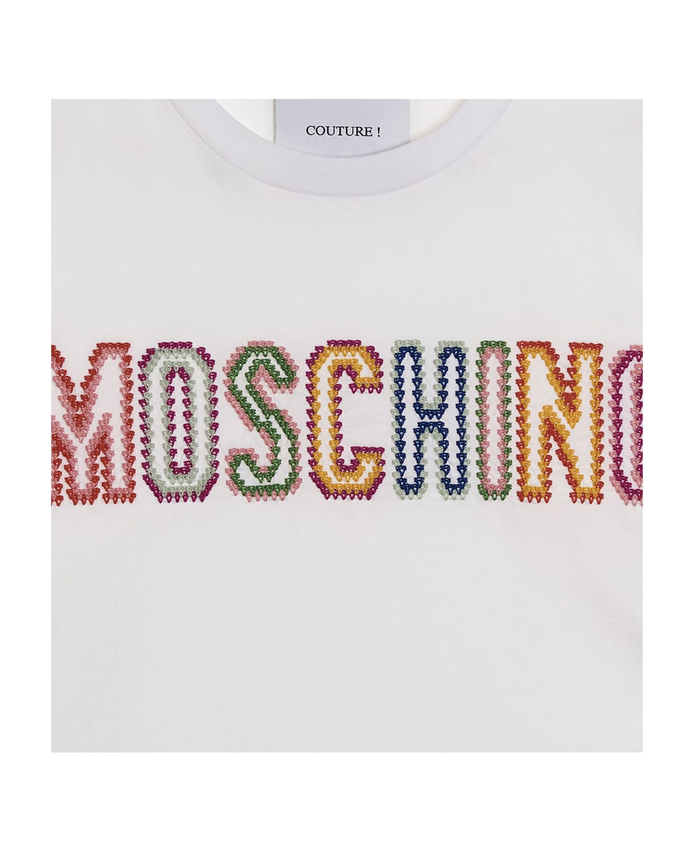 Moschino Maxi Logo T-shirt - White