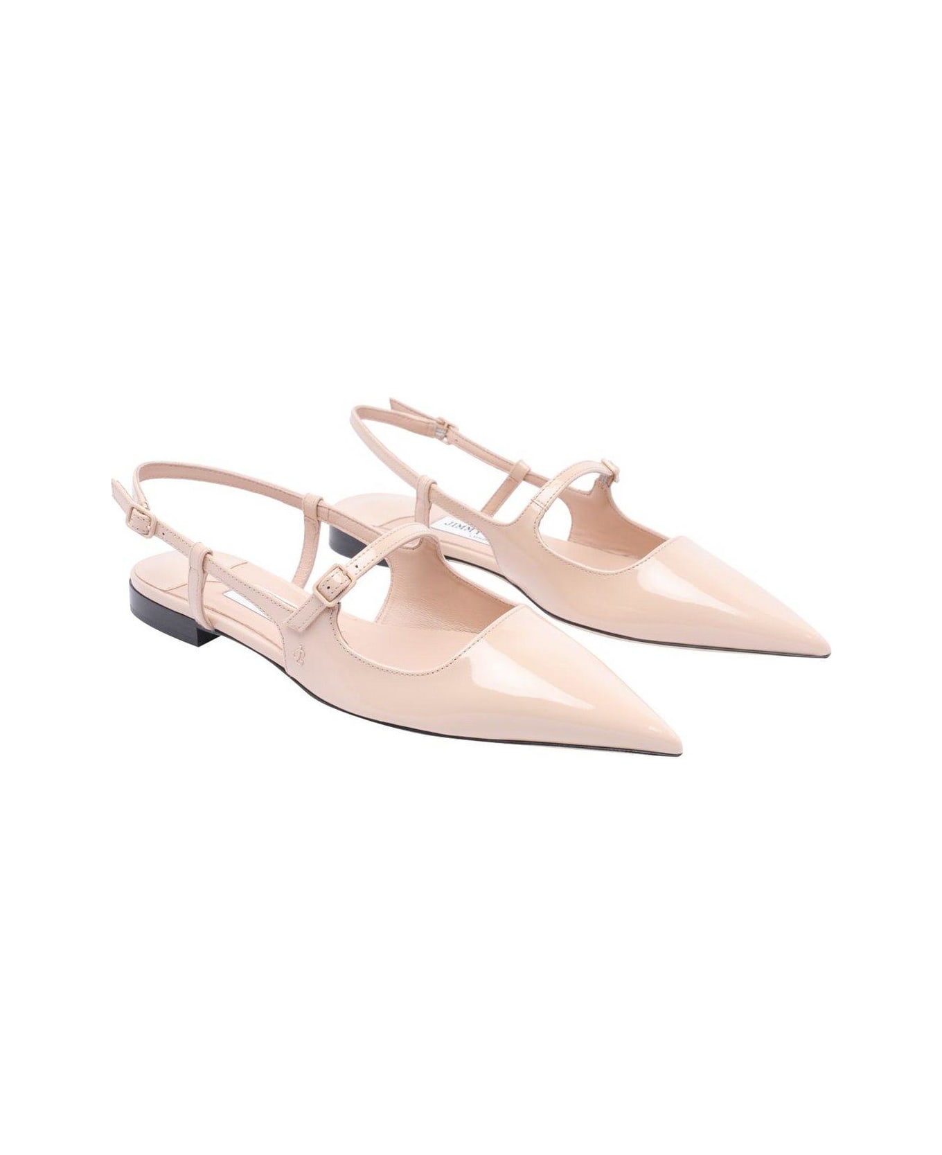 Jimmy Choo Didi Slingback Flat Shoes - Nude