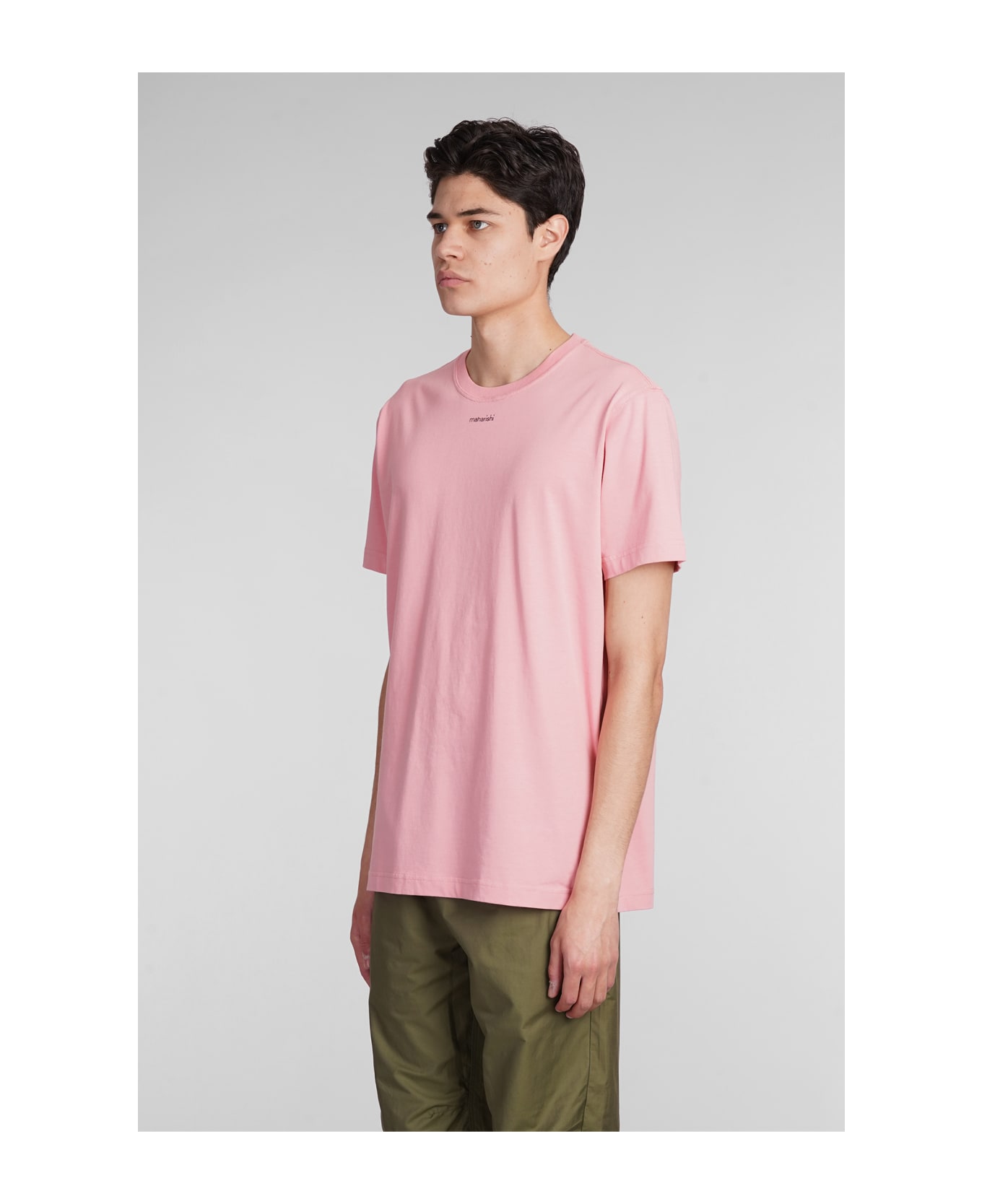 Maharishi T-shirt In Rose-pink Cotton - rose-pink