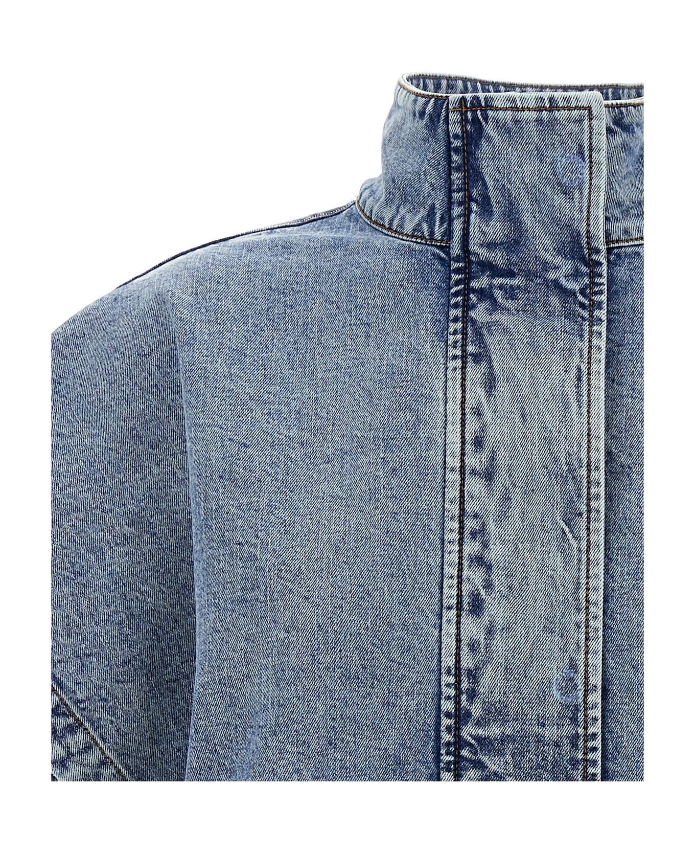 Fabiana Filippi Denim Cape - Light Blue