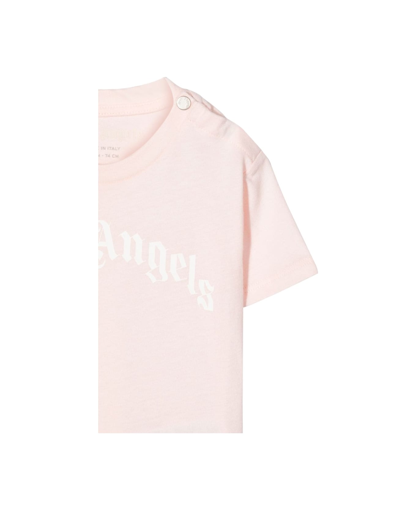Palm Angels Curved Logo T-shirt - PINK