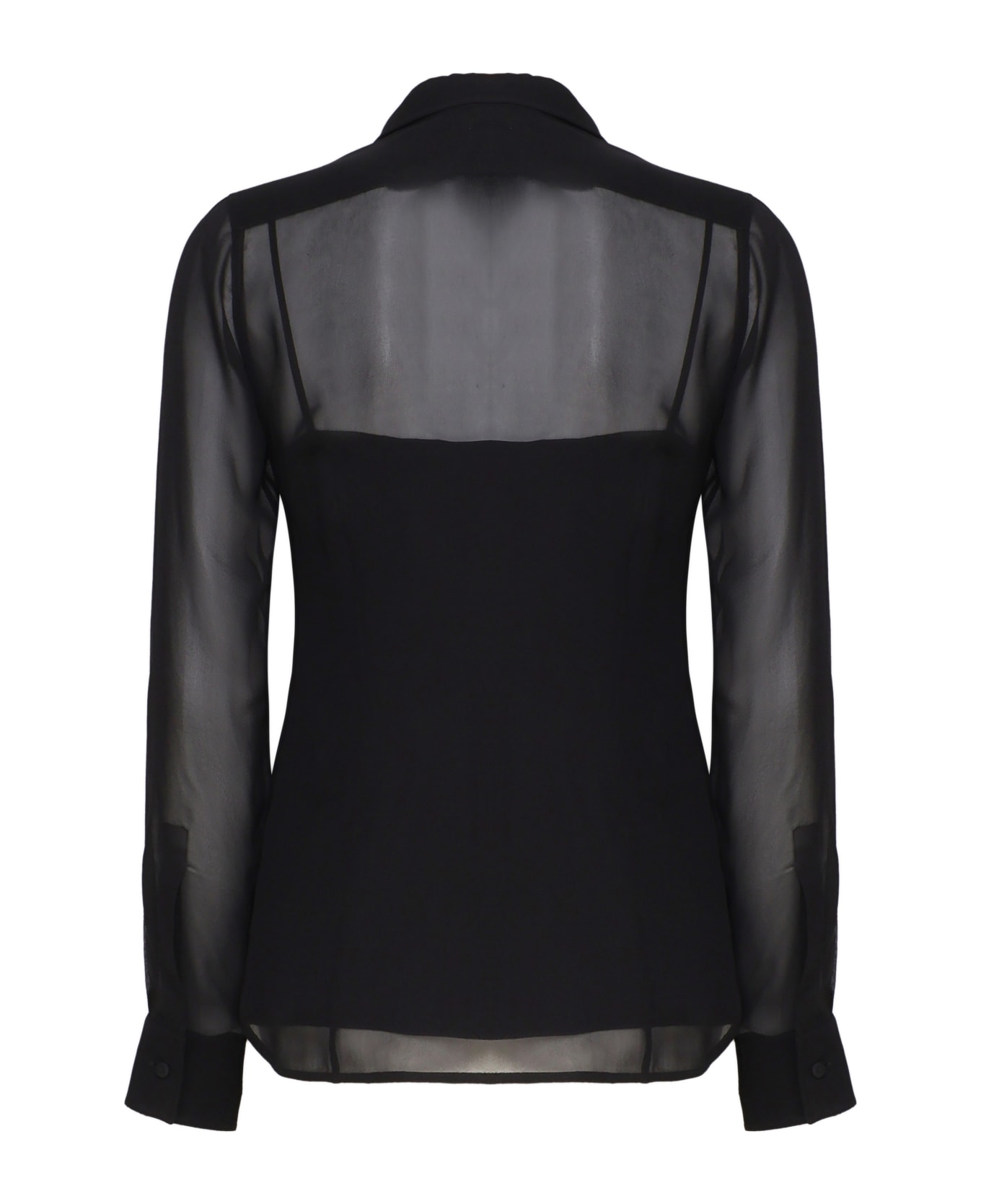 Max Mara Ercole Pure Silk Shirt - Black