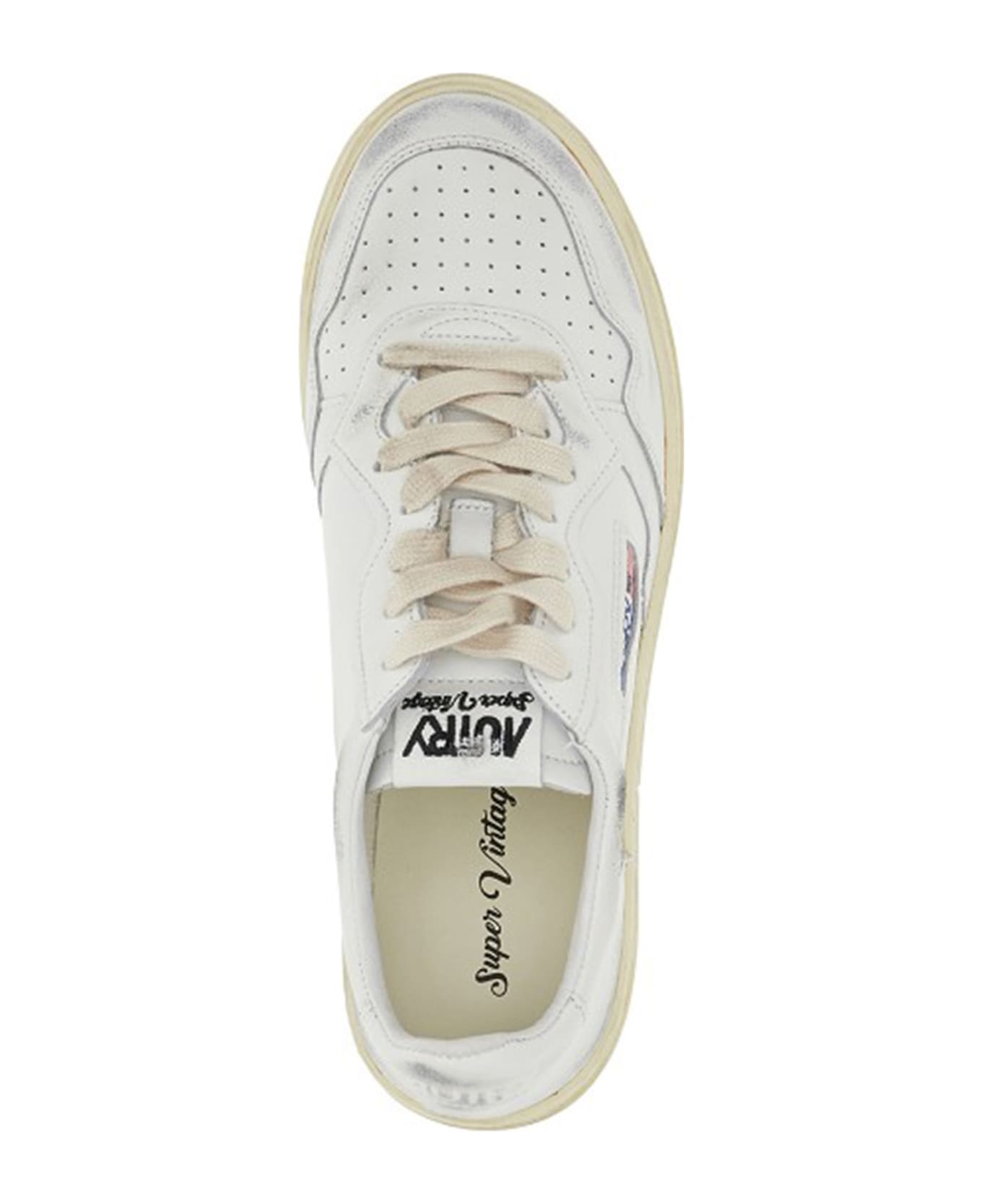 Autry Super Vintage Low Sneakers - White スニーカー