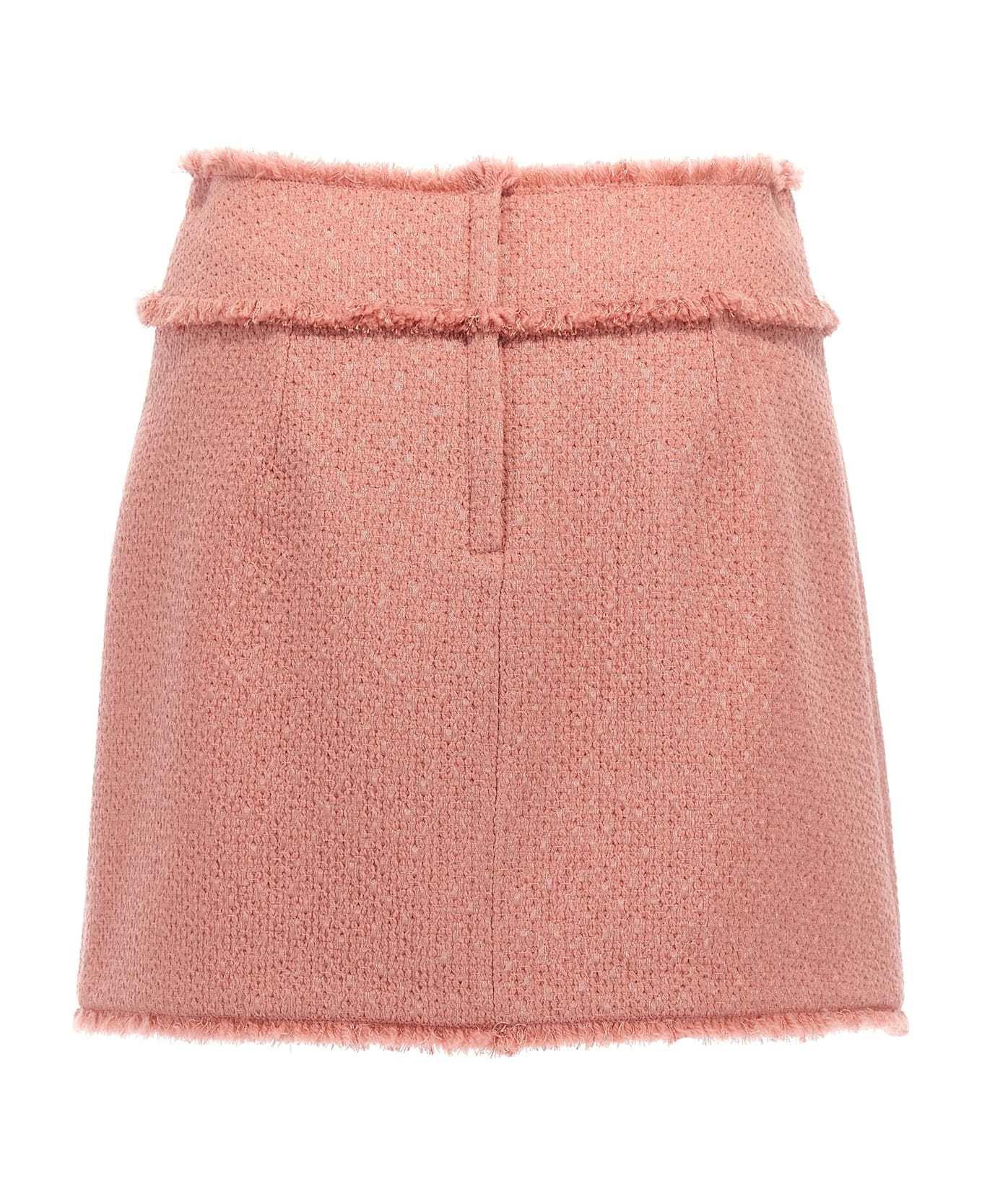 Dolce 
Gabbana Tweed Mini Skirt - Rosa Polvere