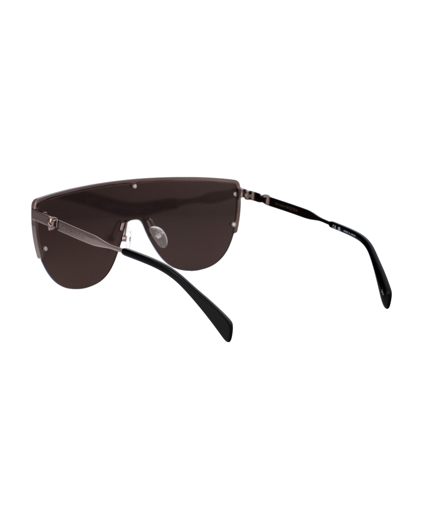 Alexander McQueen Eyewear Am0457s Sunglasses - 001 RUTHENIUM RUTHENIUM GREY