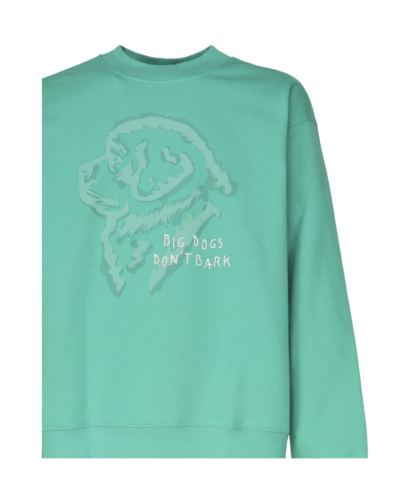 Fay 3d Dog Print Sweatshirt In Cotton - Rosa