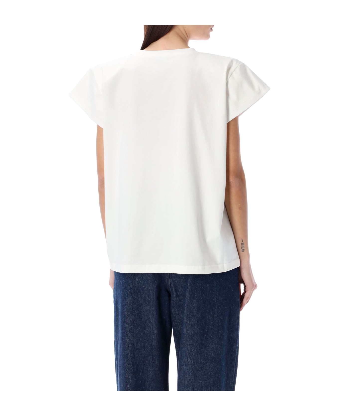 Magda Butrym Cotton T-shirt - WHITE Tシャツ