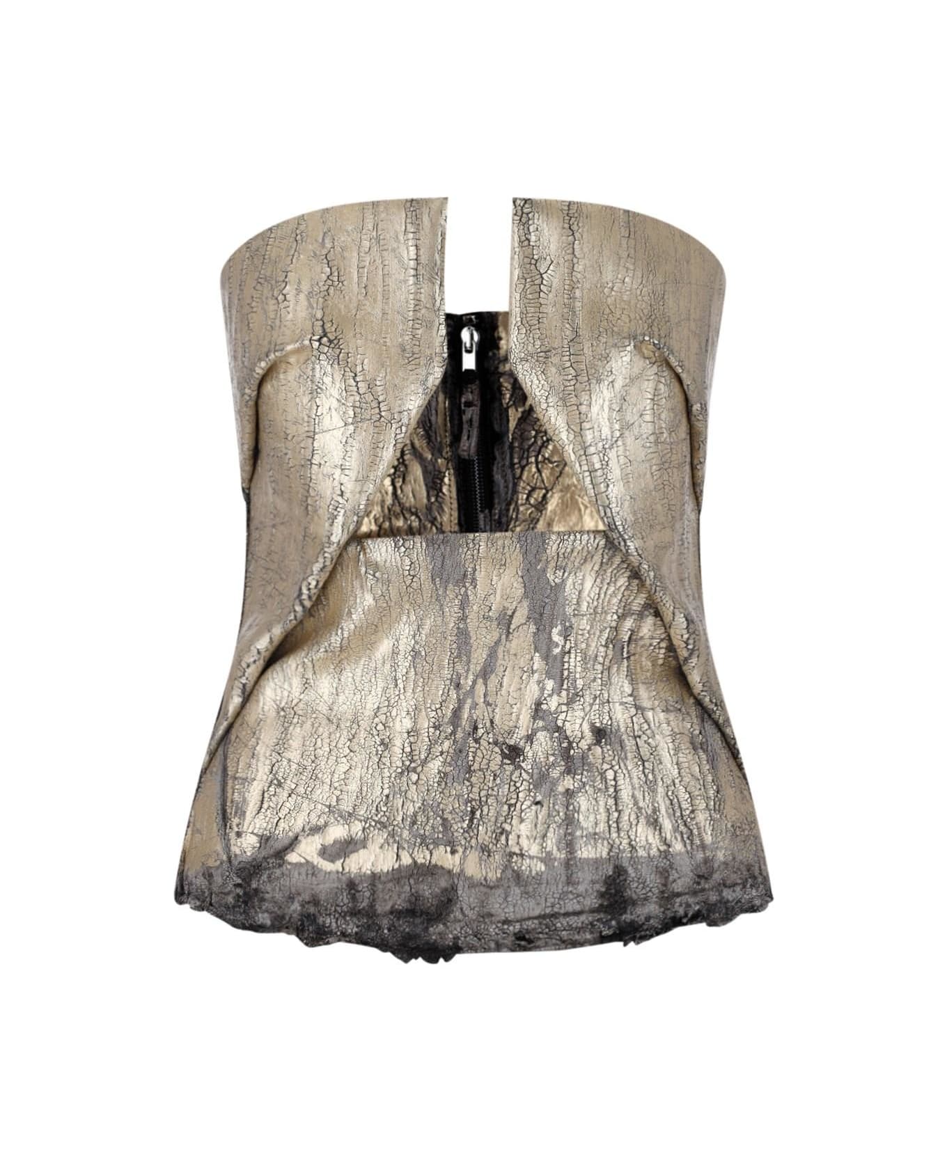 Rick Owens 
kunst
 Bustier Top - Gold