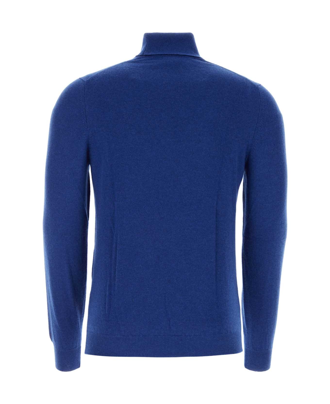 Fedeli Blue Cashmere Sweater - BLUAPERTO ニットウェア