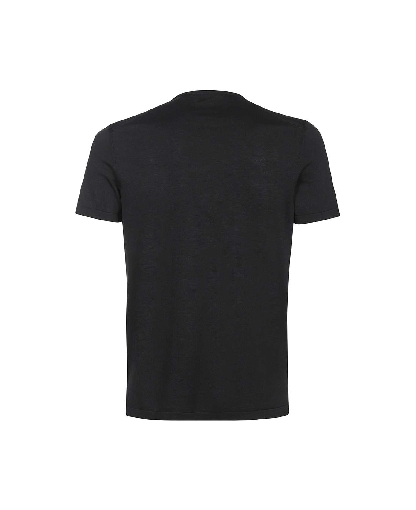 Tom Ford Silk-cotton Blend T-shirt - black