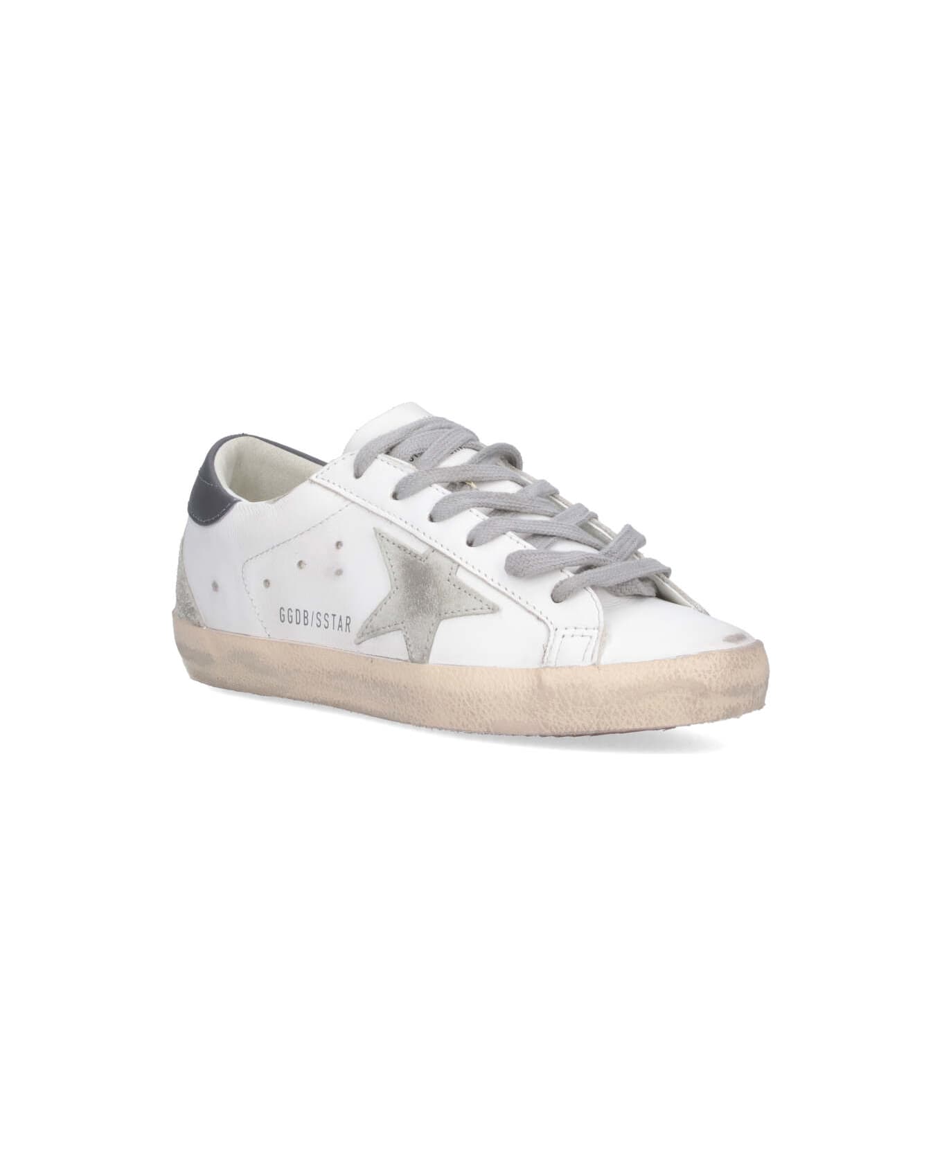 Golden Goose 
super Star
 Sneakers - White/ice/dark Gray