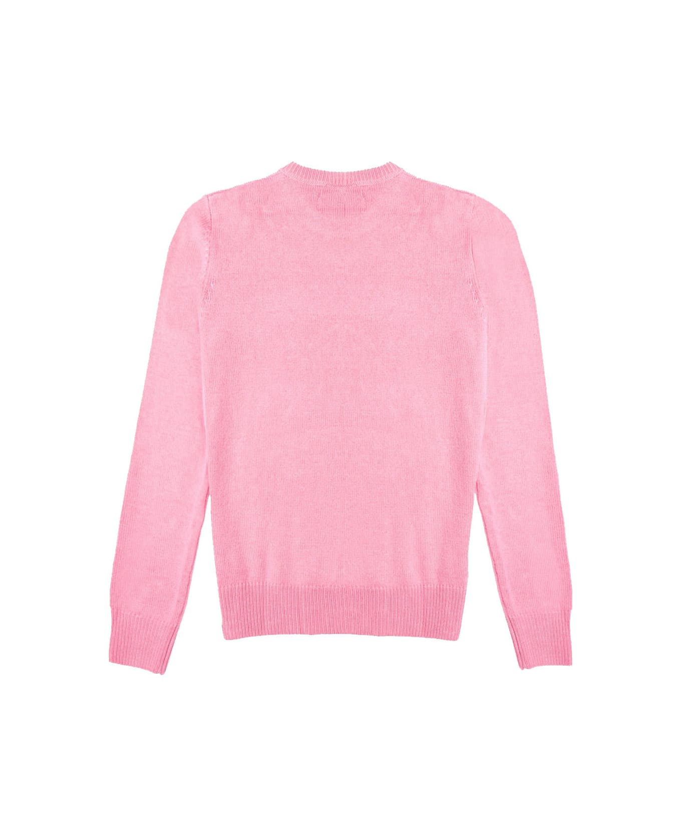 MC2 Saint Barth Woman Pink Sweater All You Need Is Love Embroidery - PINK
