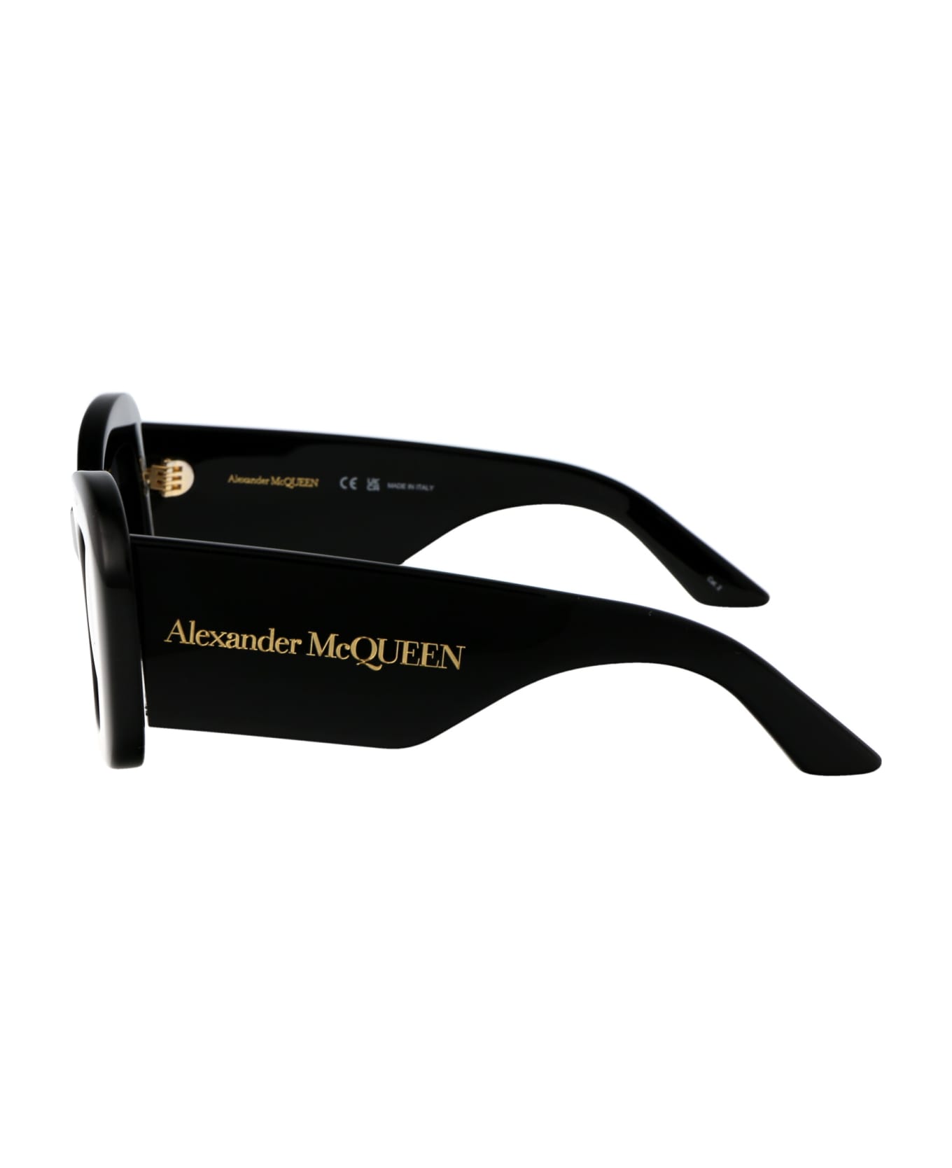 Alexander McQueen Eyewear Am0434s Sunglasses - 001 BLACK BLACK GREY