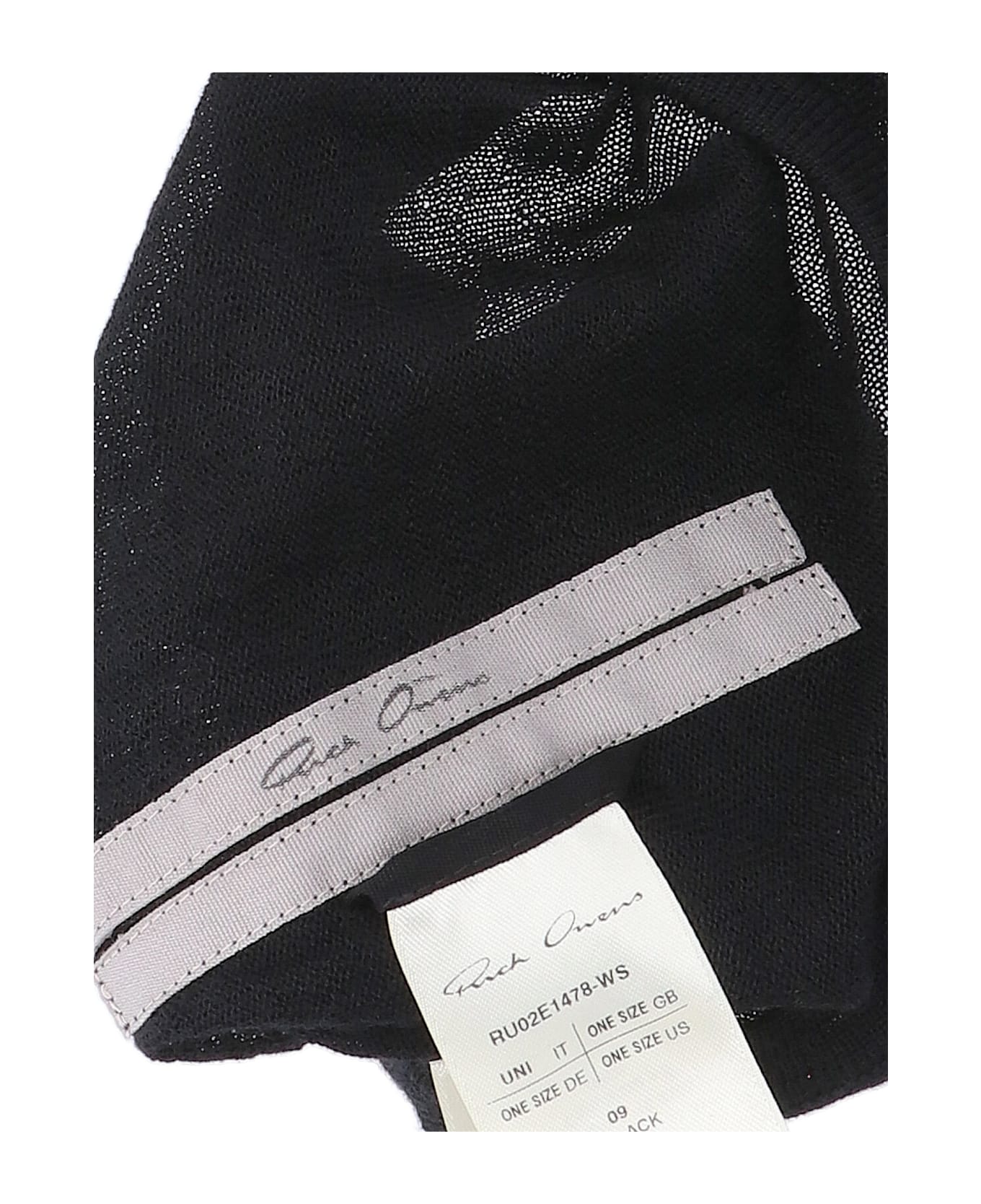 Rick Owens "skull" Cashmere Balaclava - Black  