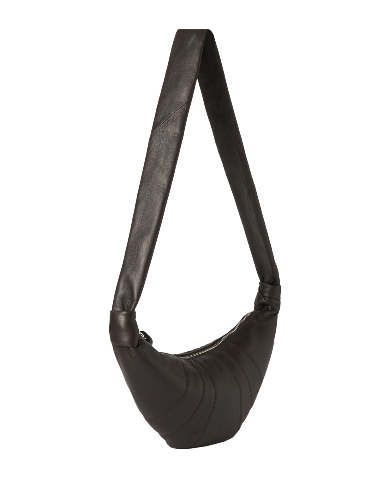 Lemaire Croissant Shoulder Bag - Dark Chocolate