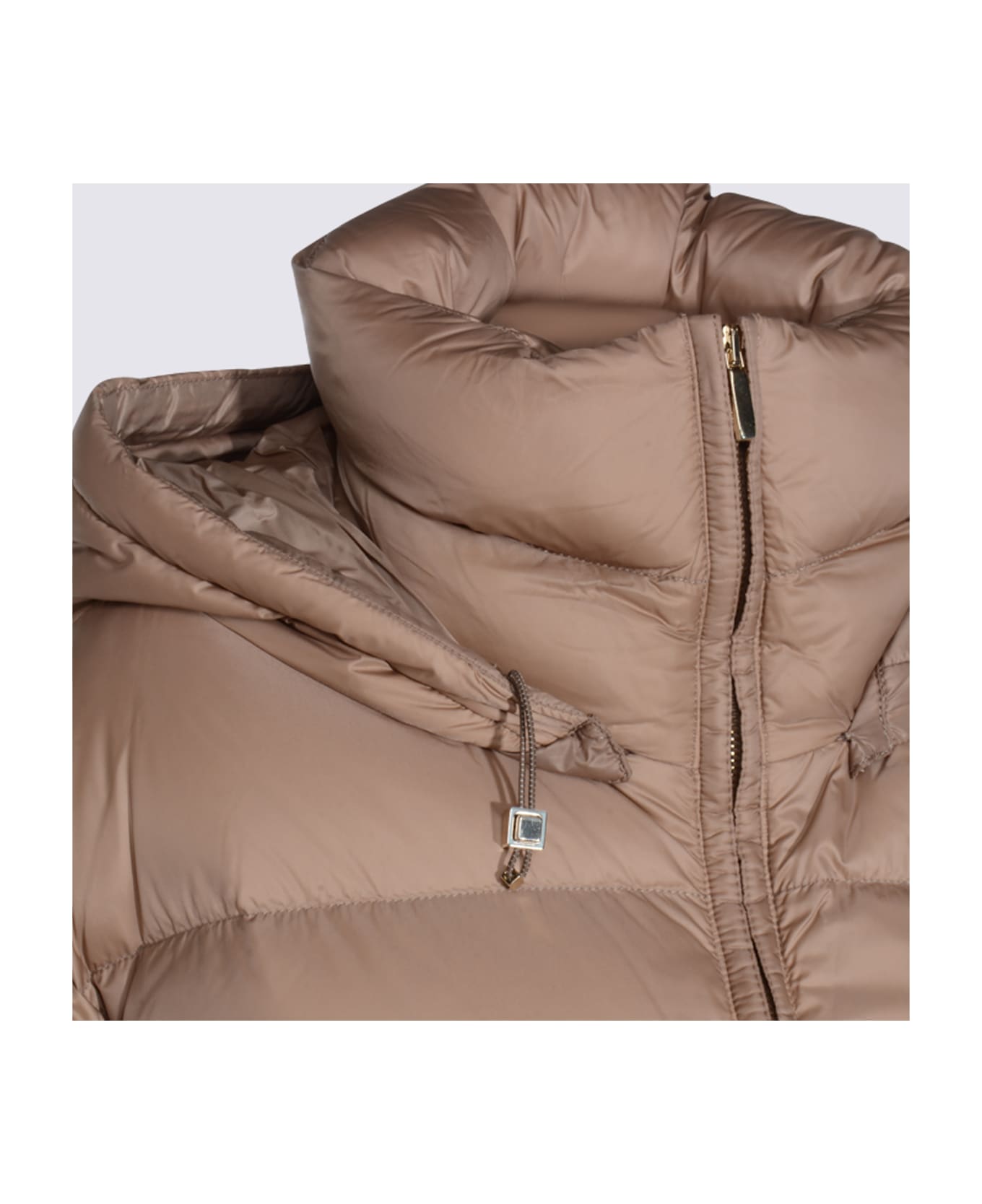 Max Mara The Cube Beige Trebi Down Jacket - Camel