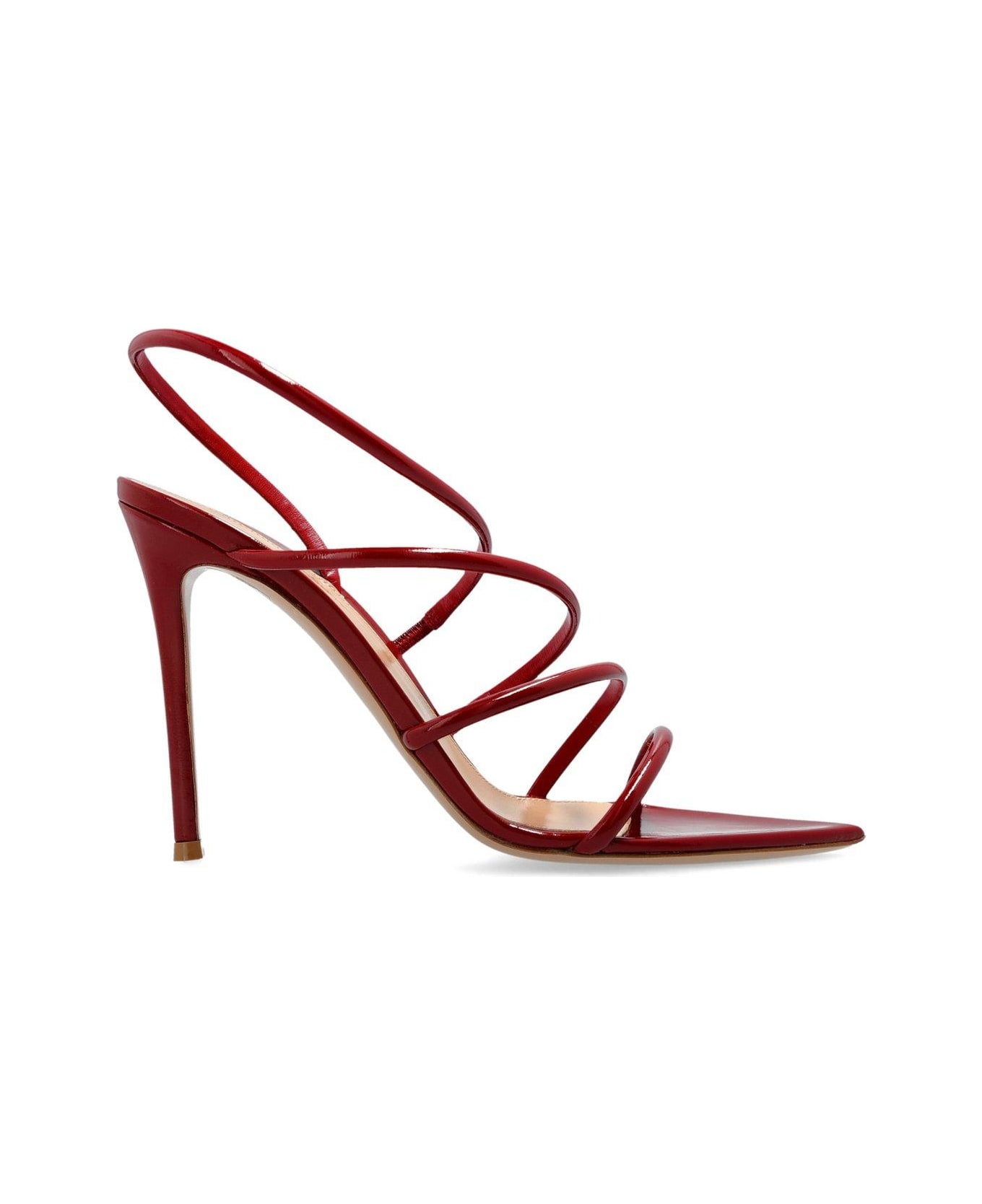 Gianvito Rossi Ettie Pointed Toe Sandals - ROUG ROUGE
