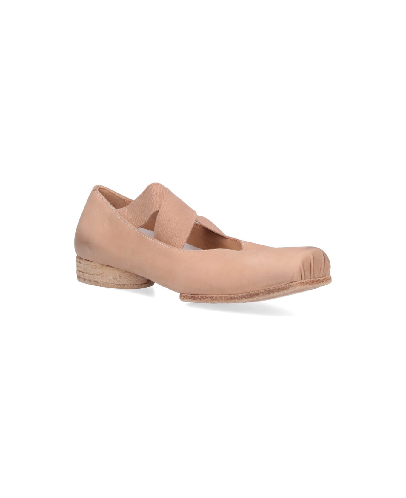 Uma Wang Heeled Ballet Flats - NEUTRALS