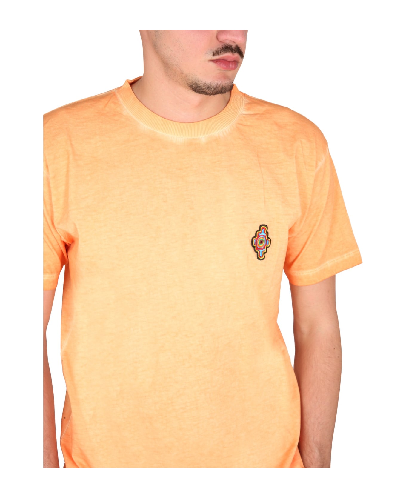 Marcelo Burlon Sunset Cross Regular T-shirt - Orange Red