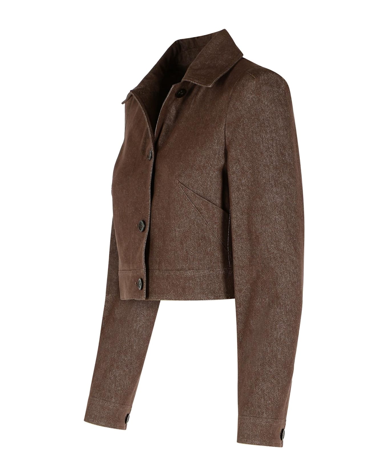 Max Mara Brown Denim Carpa Jacket - Brown