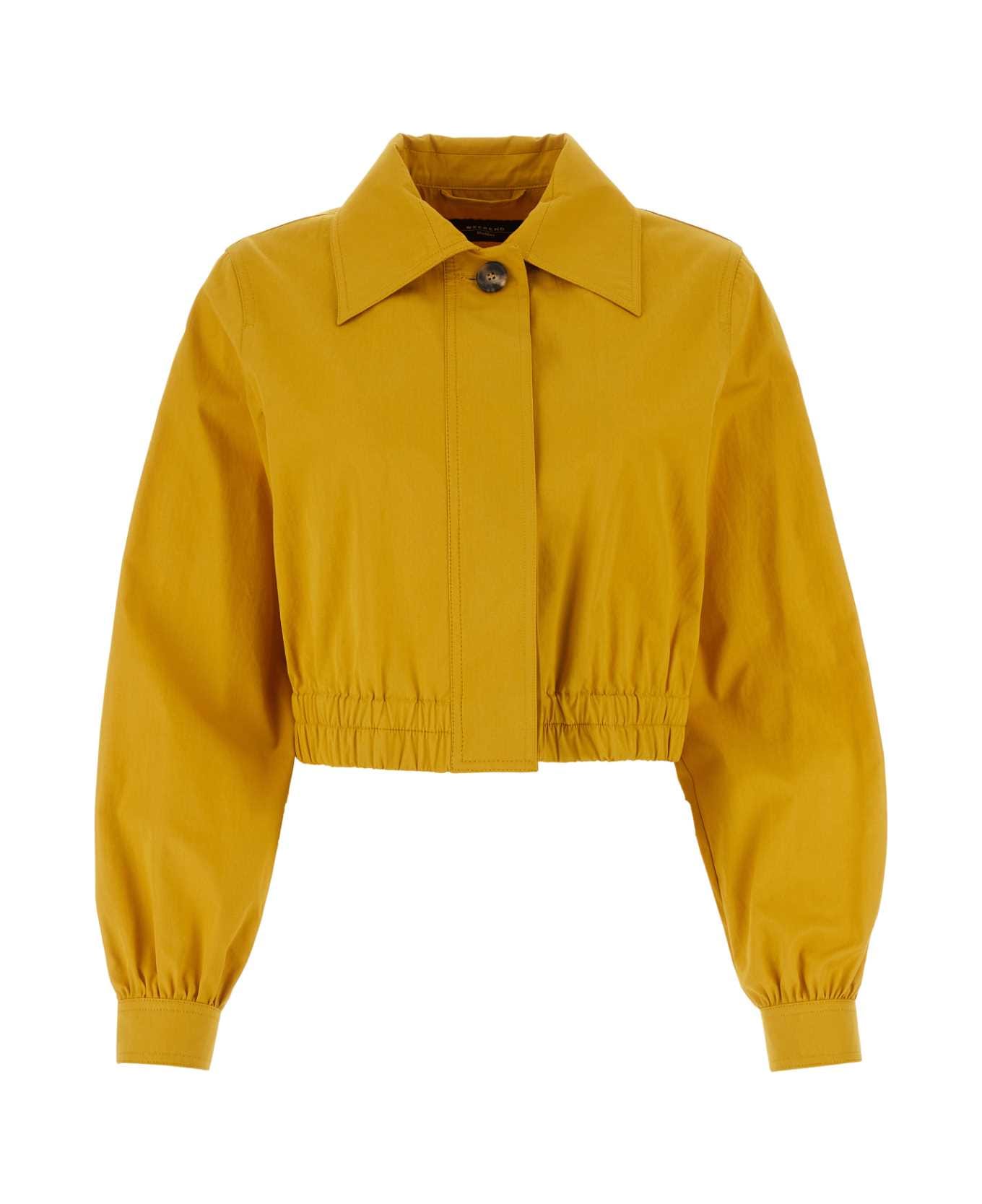 Weekend Max Mara Yellow Cotton Giselle Jacket - SENAPE