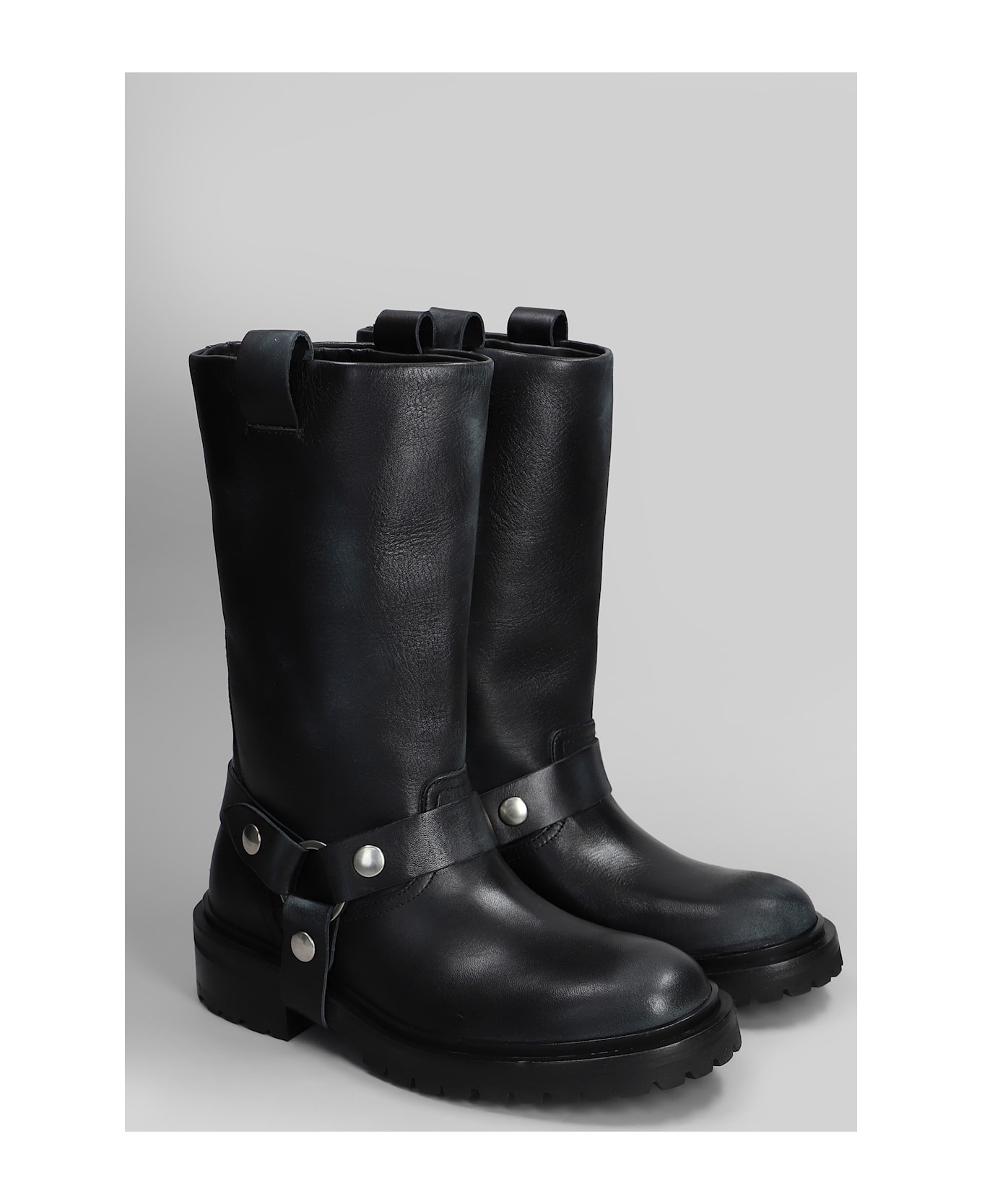 Golden Goose Kurt Low Heels Ankle Boots - black