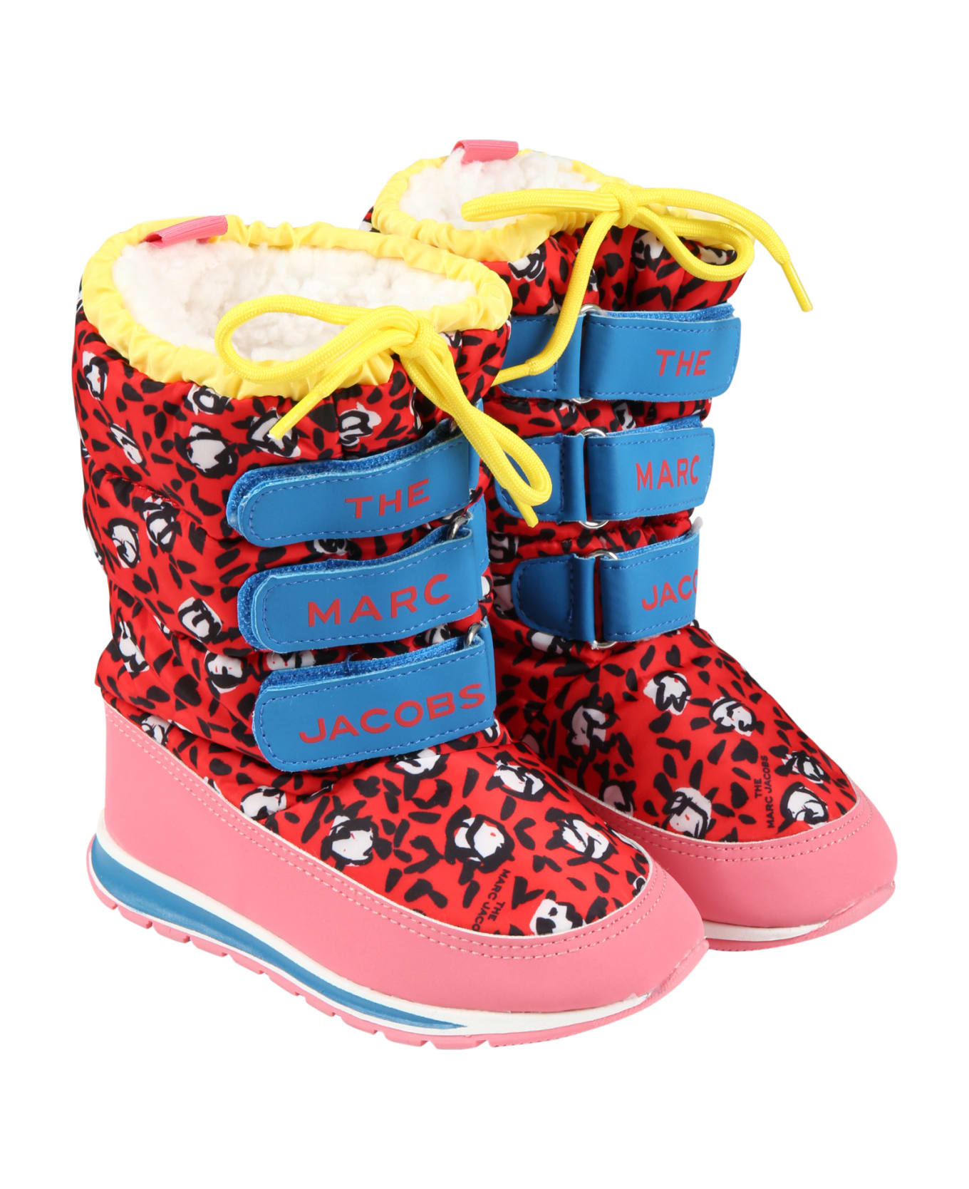 Marc Jacobs Red Snow Boots For Girl - Red