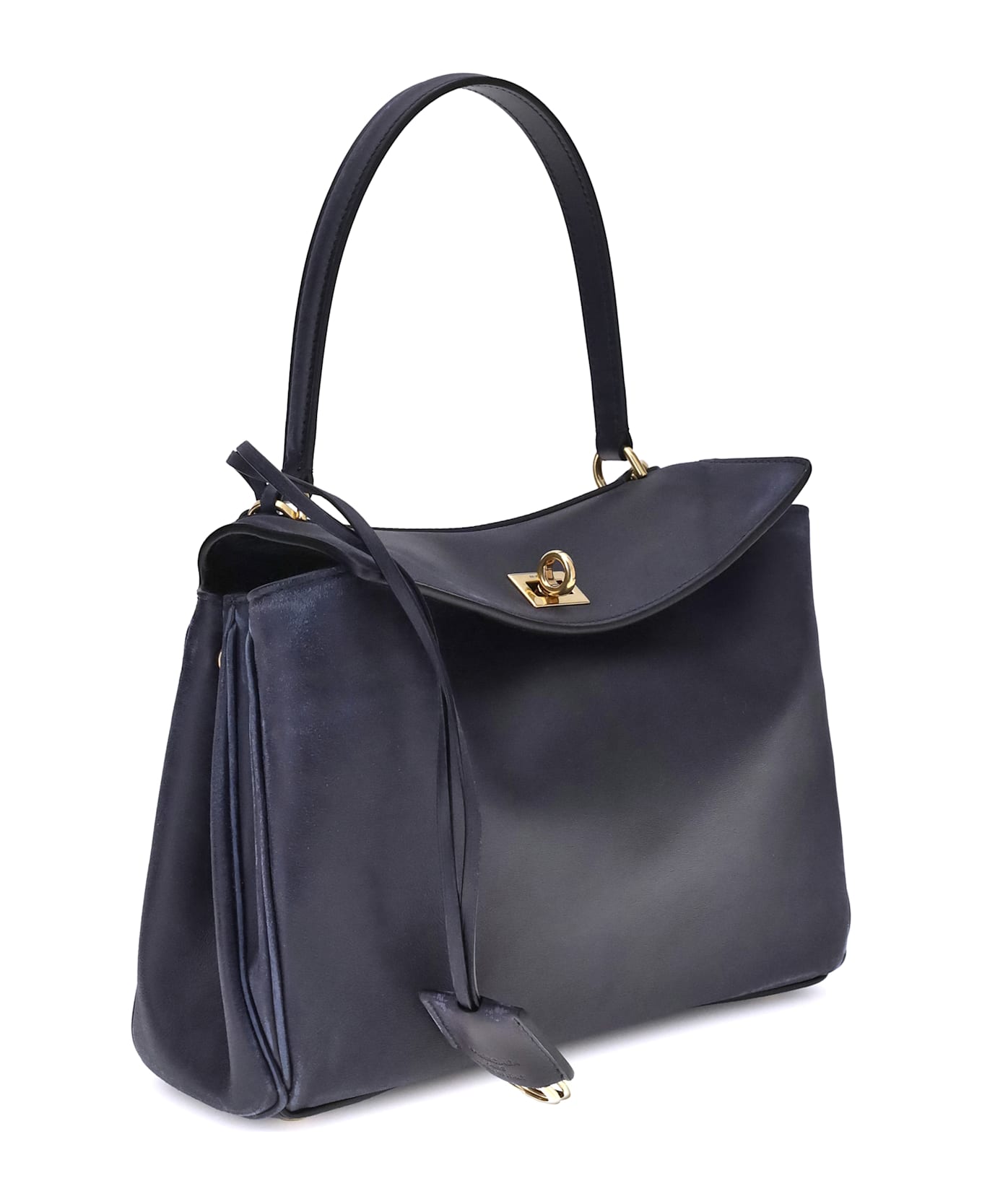 Balenciaga Rodeo Small Shoulder Bag In Used-effect Leather