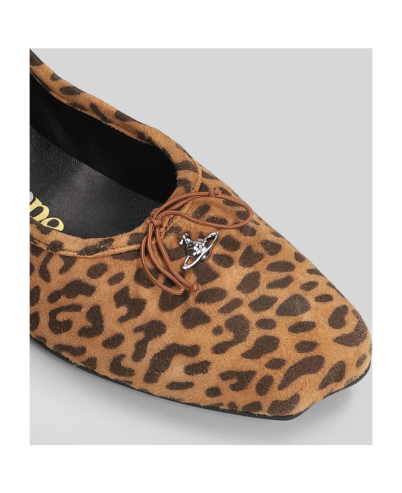 Vivienne Westwood Brigitte Ballet Flats In Animalier Leather - Animalier