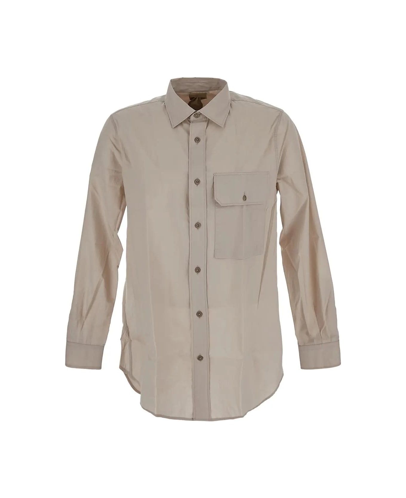 Ten C Cotton Shirt - NEUTRALS シャツ