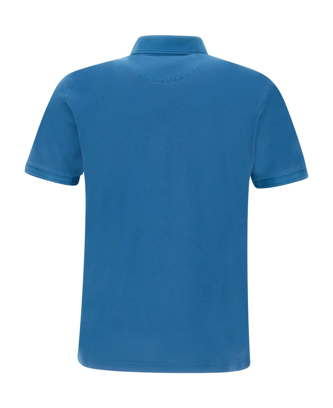 Woolrich 'mackinack' Cotton Piquet Polo Shirt - Royal Blue