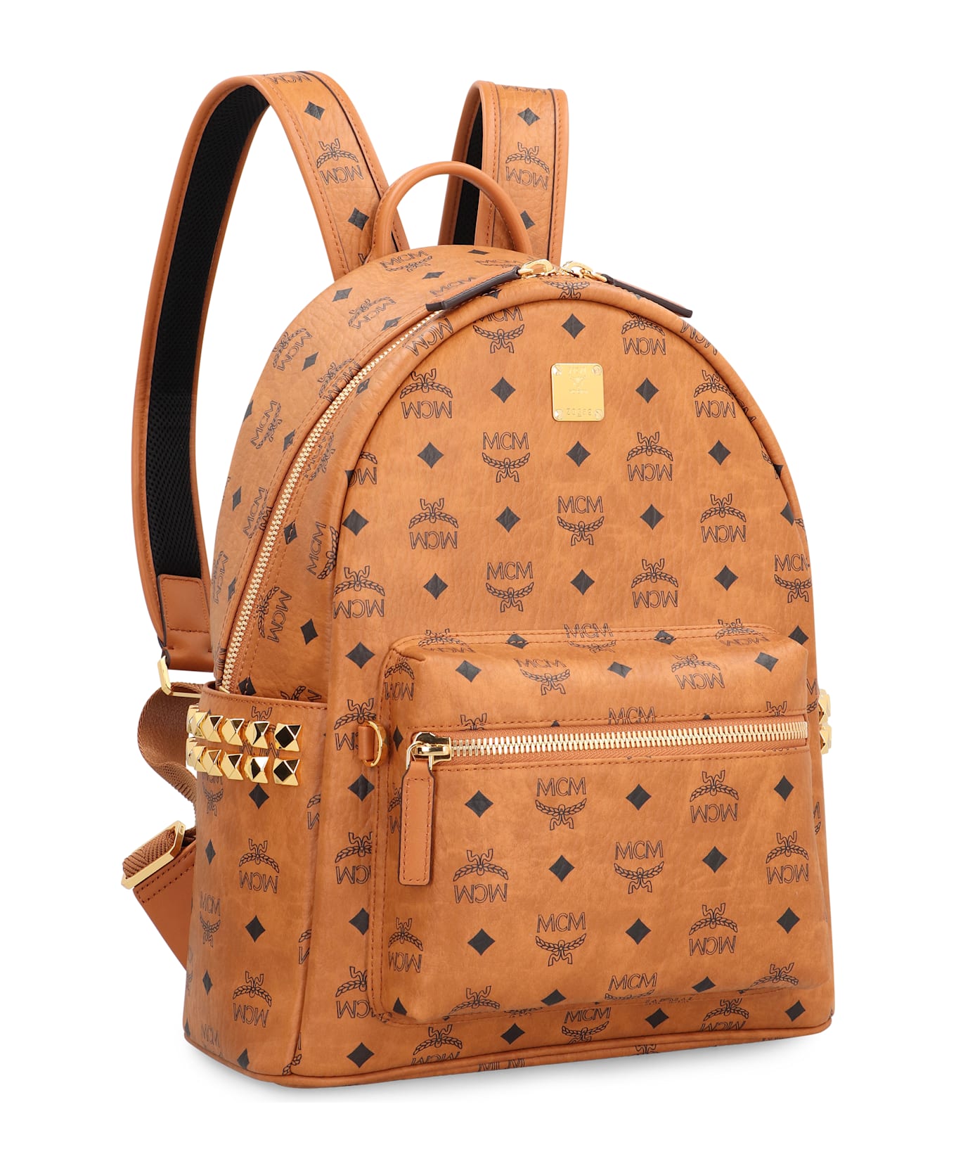 MCM Visetos Stark Side Studs Backpack - brown