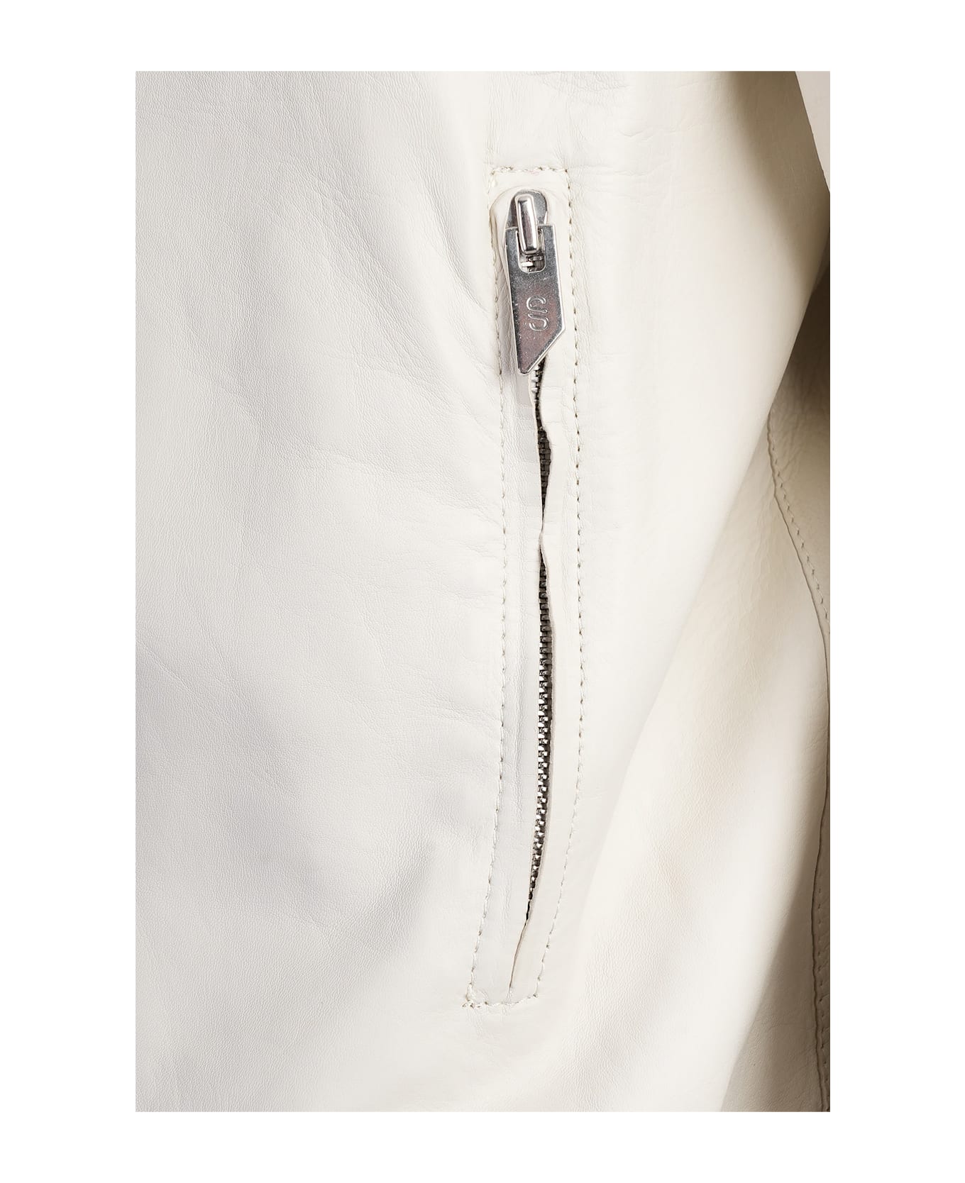 Salvatore Santoro Bomber Jacket In Grey Leather - grey