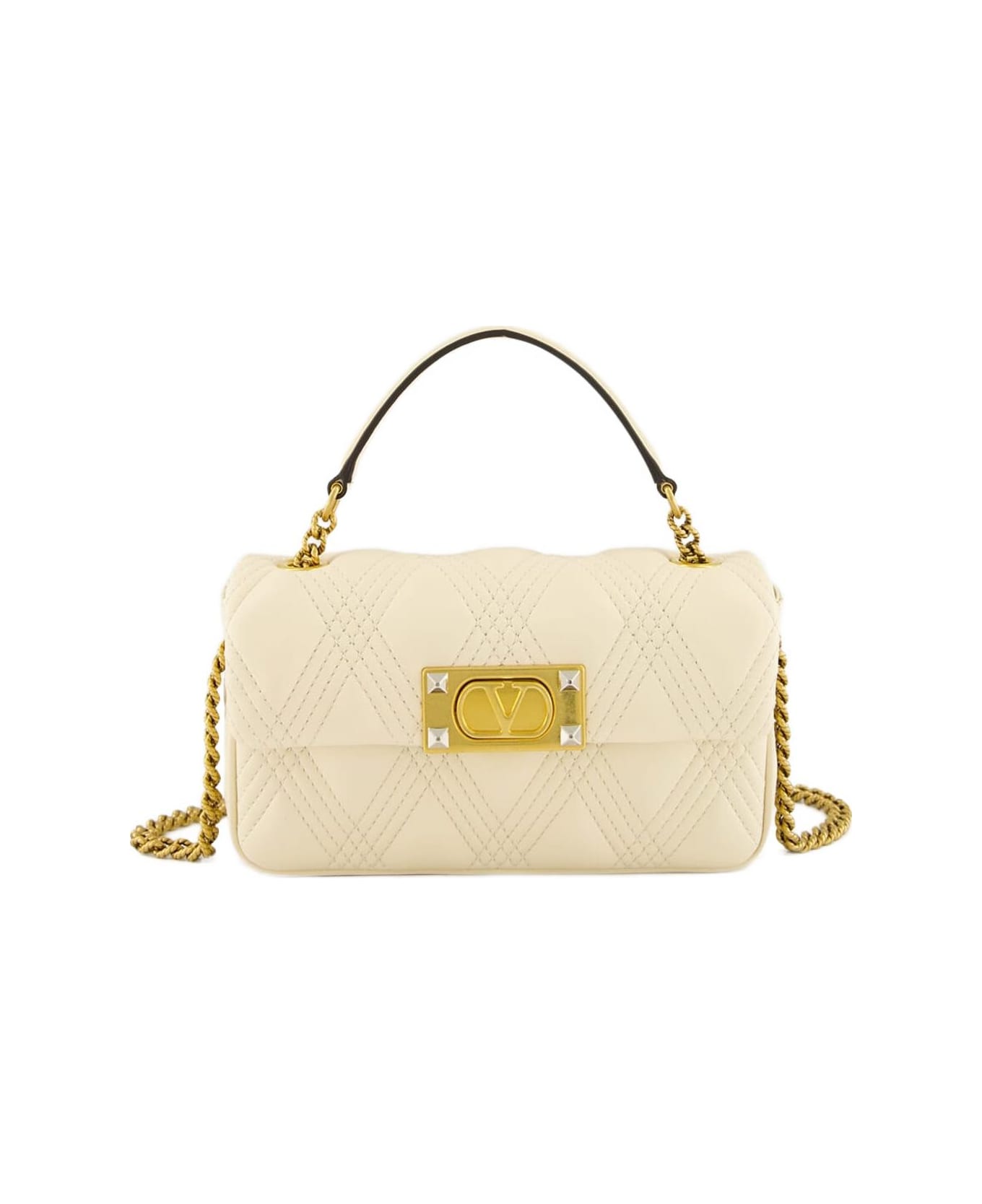Valentino Garavani Leather Bag, - White