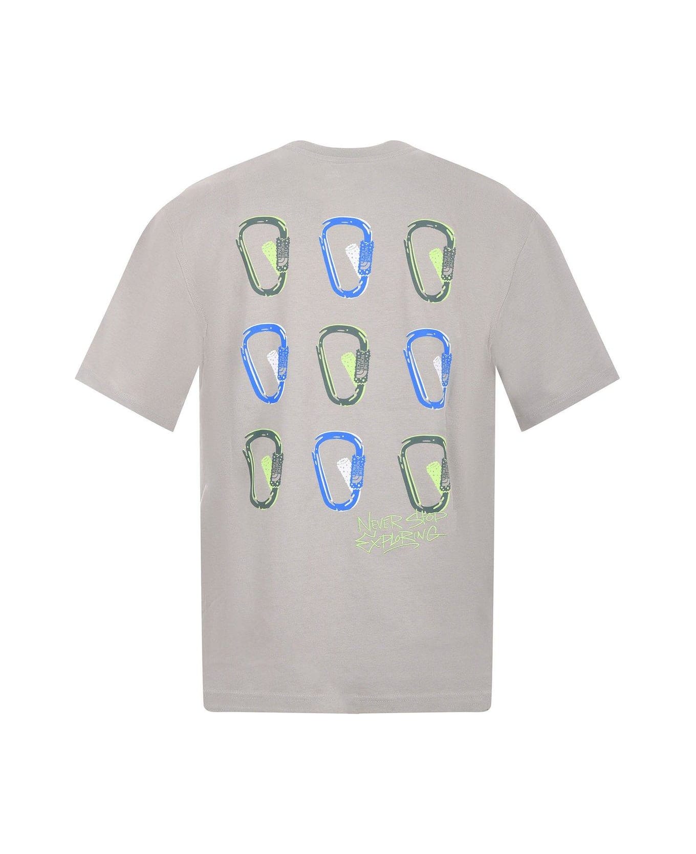 The North Face Logo Detailed Crewneck T-shirt - Grigio