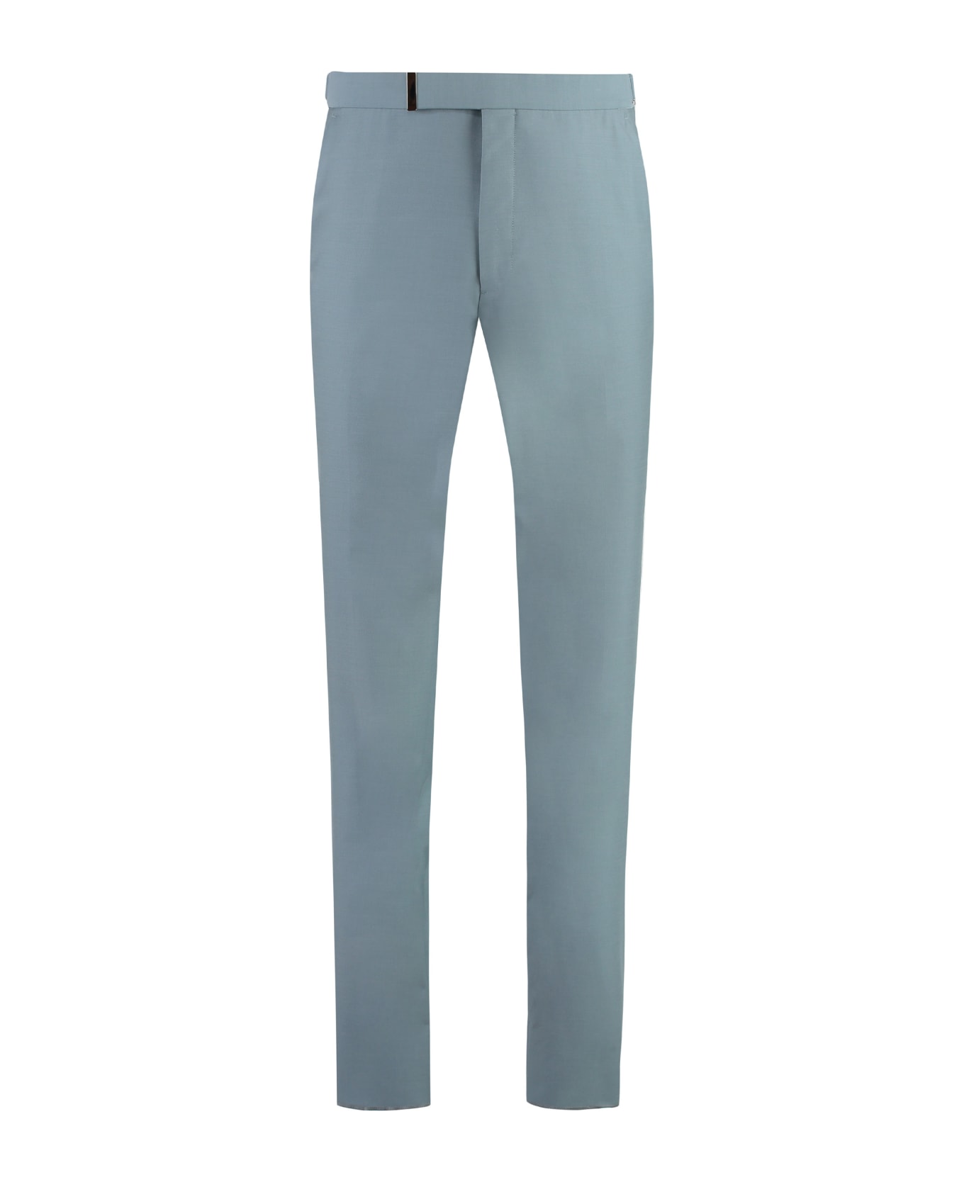 Tom Ford Wool And Silk Pants - Light Blue ボトムス
