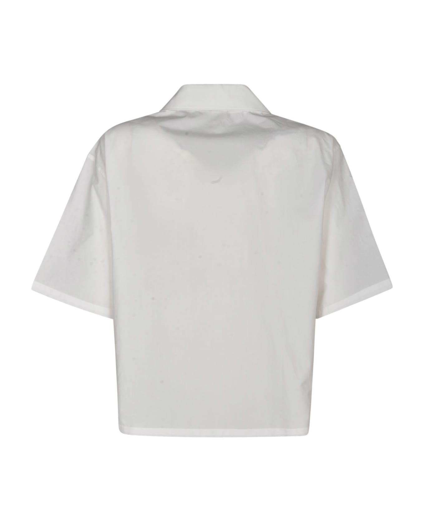Kenzo Boke Cropped Hawaiian Shirt - White シャツ